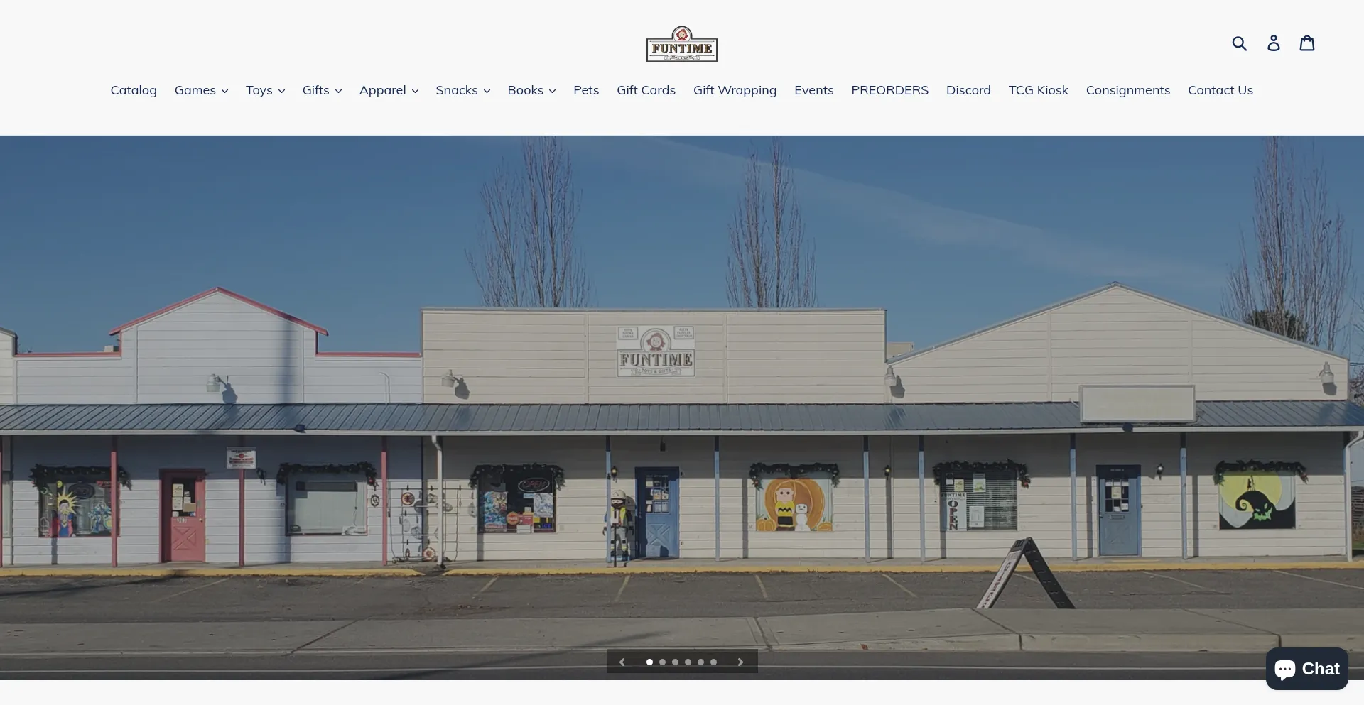 Website screenshot of Funtimetoysandgifts.com