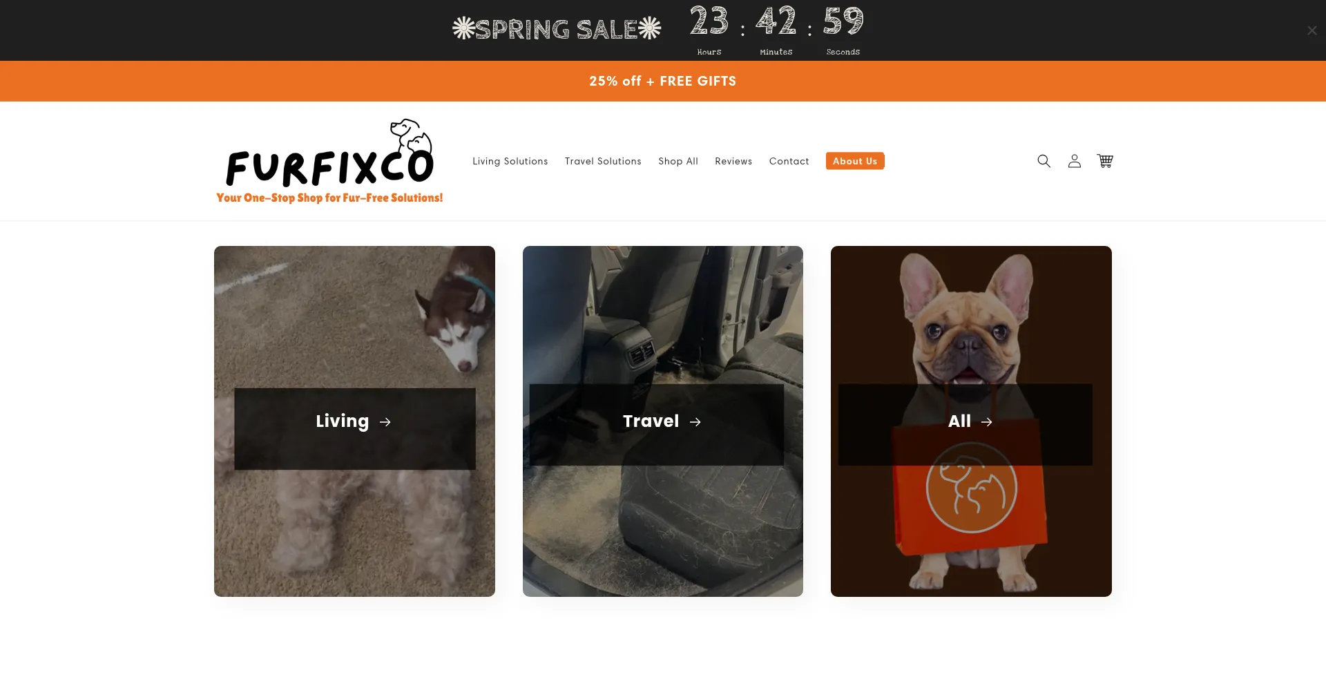 Website screenshot of Furfixco.com