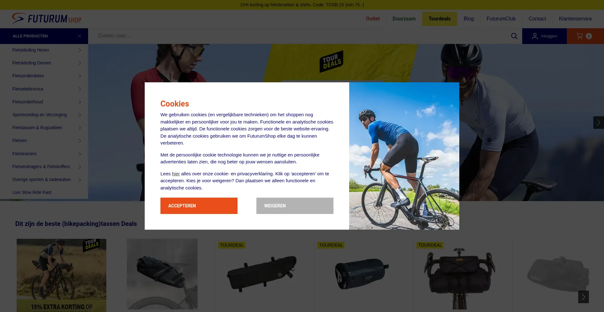 Website screenshot of Futurumshop.nl