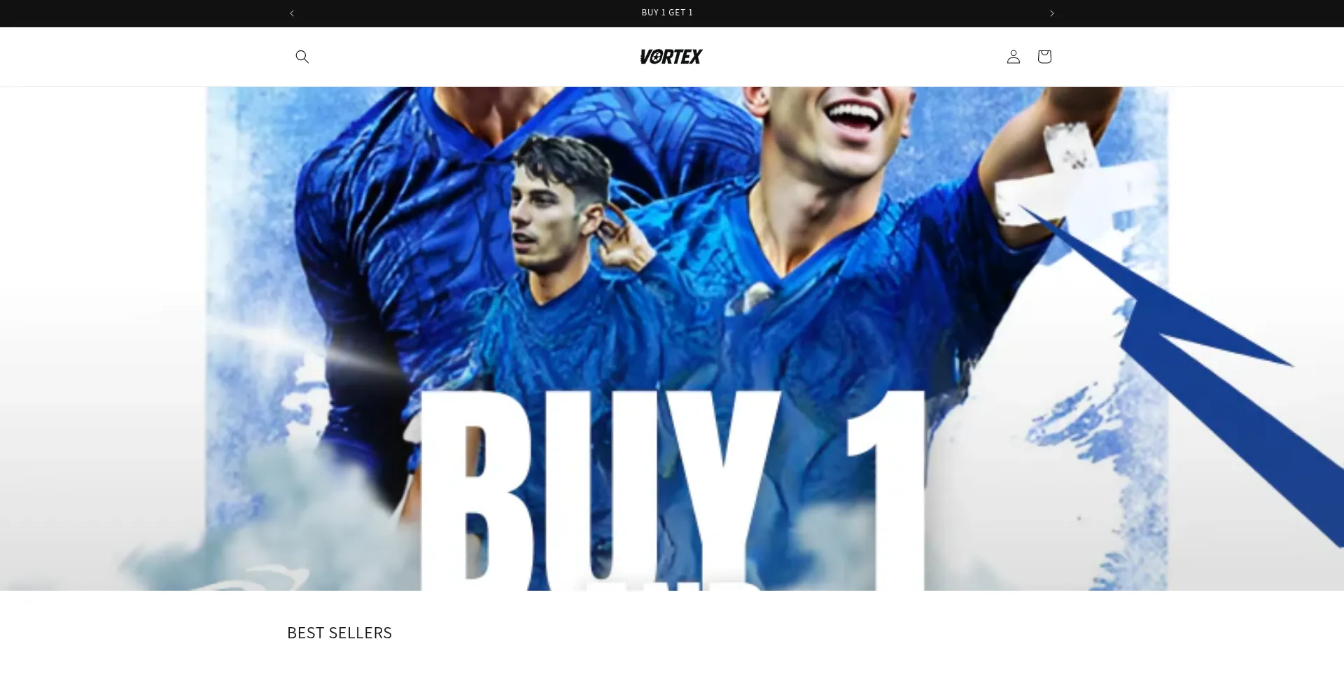 Website screenshot of Futvortex.com
