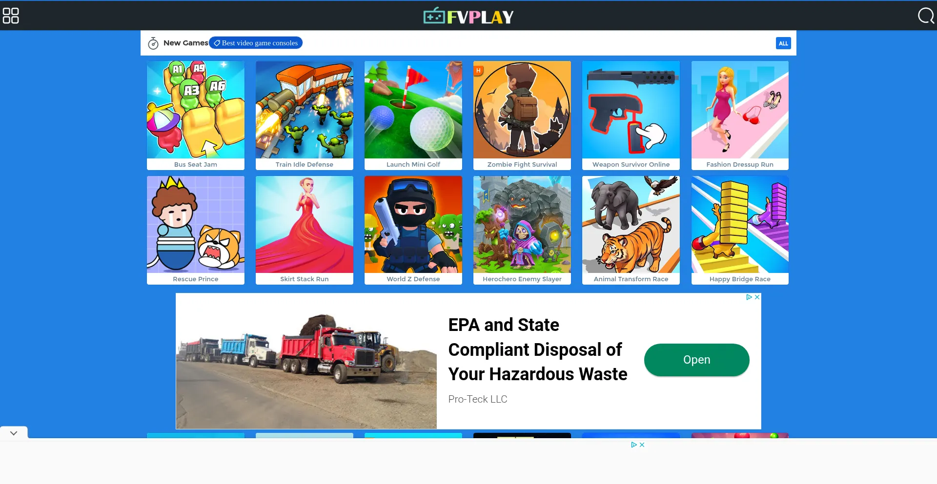 Website screenshot of Fvplay.com