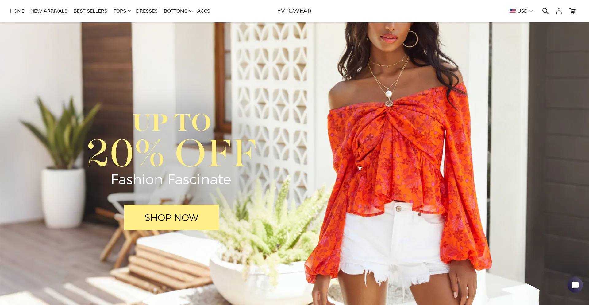 Website screenshot of Fvtgwear.com
