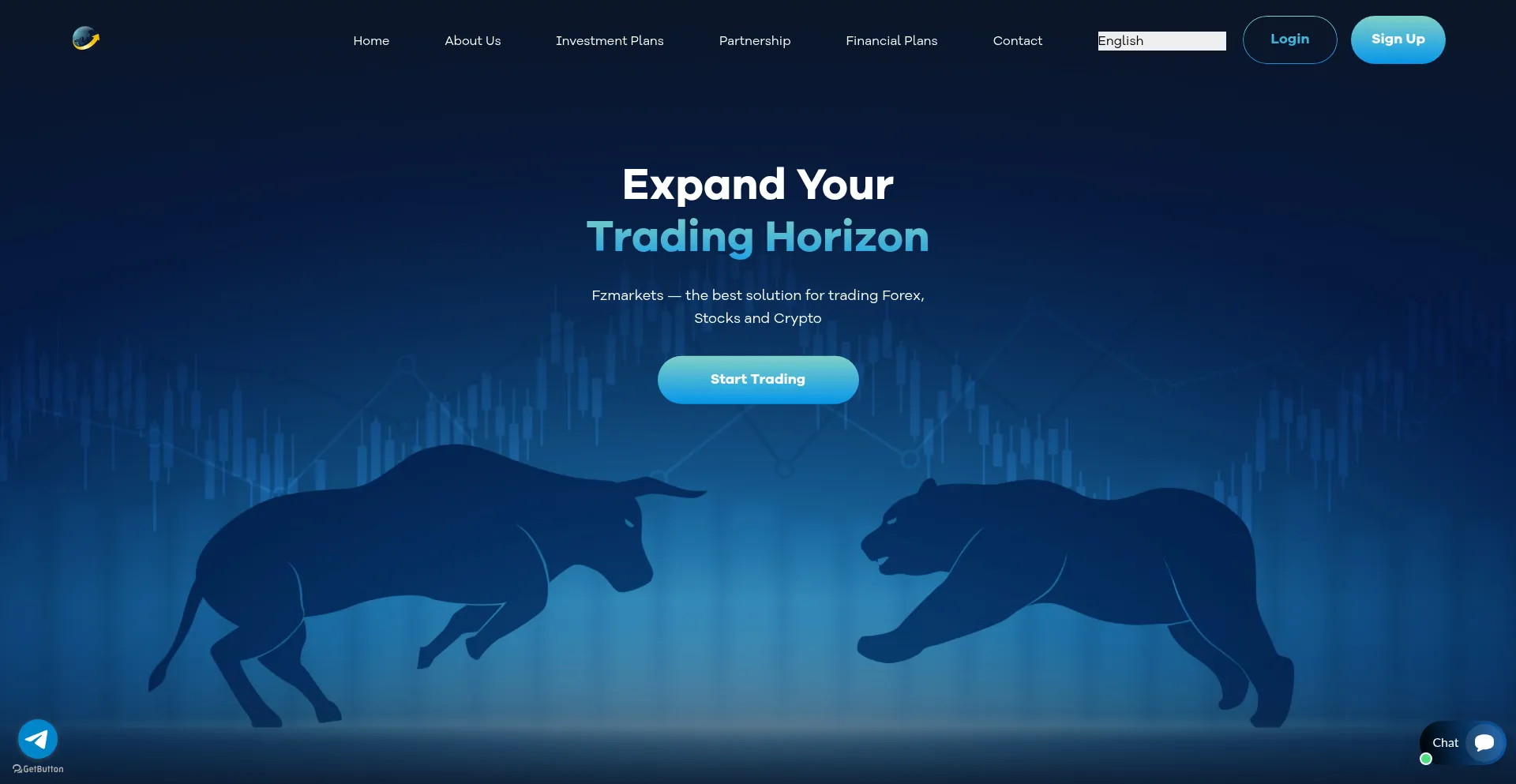 Website screenshot of Fzmarkets.com