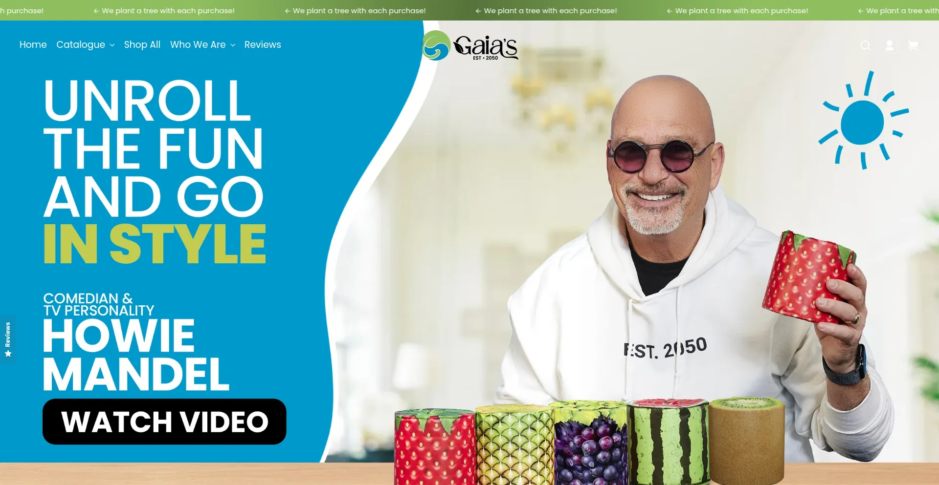 Website screenshot of Gaias2050.com
