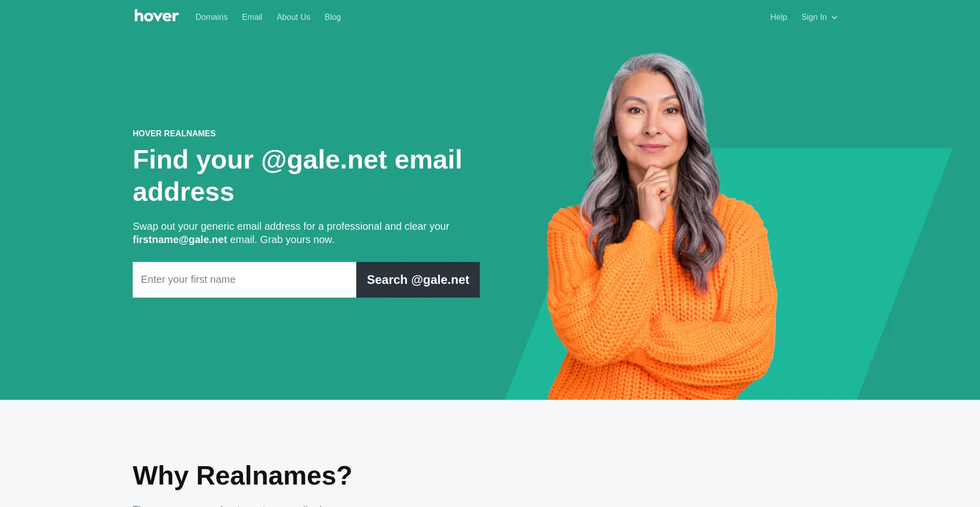 Website screenshot of Gale.net