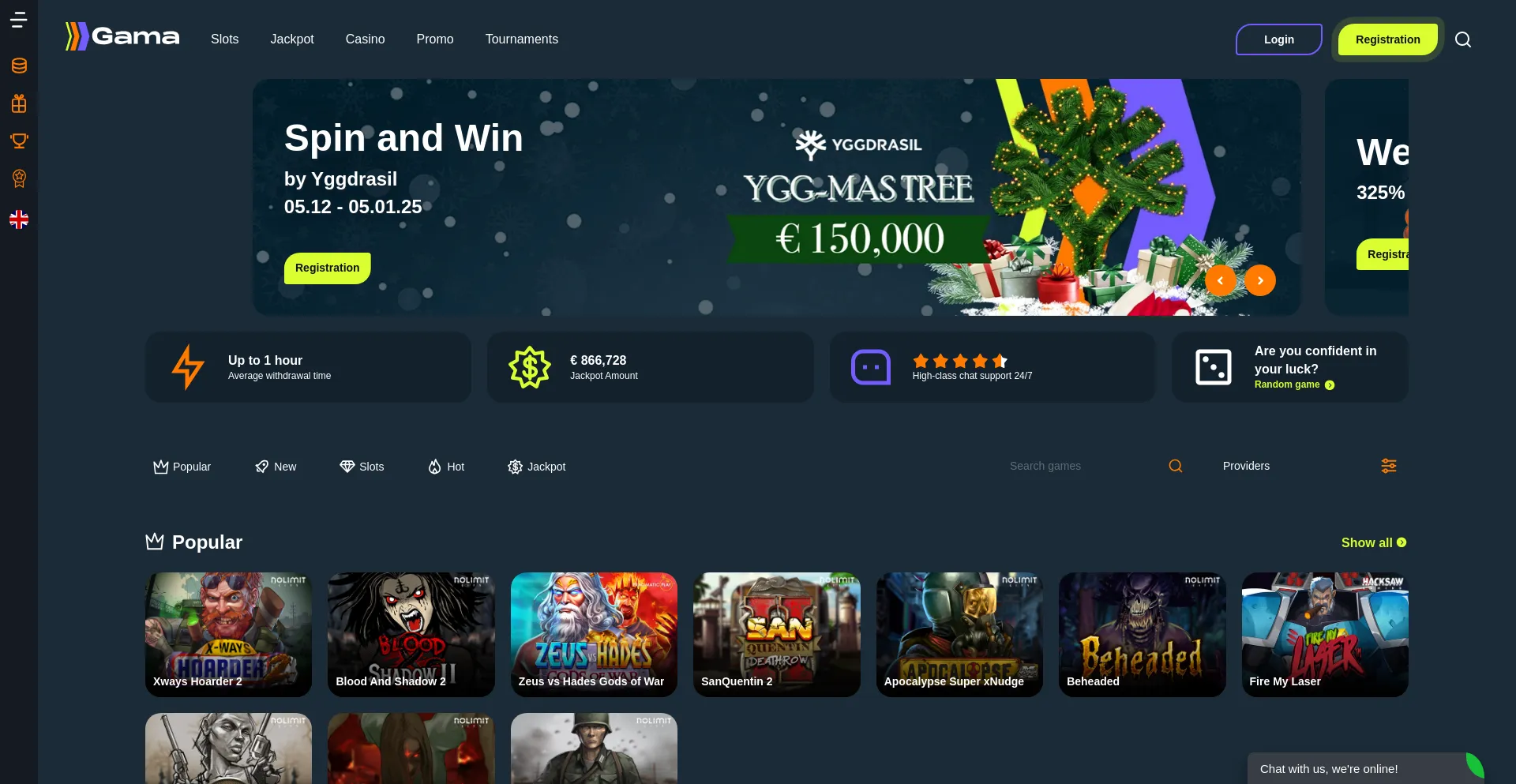 Website screenshot of Gamaplay777.com
