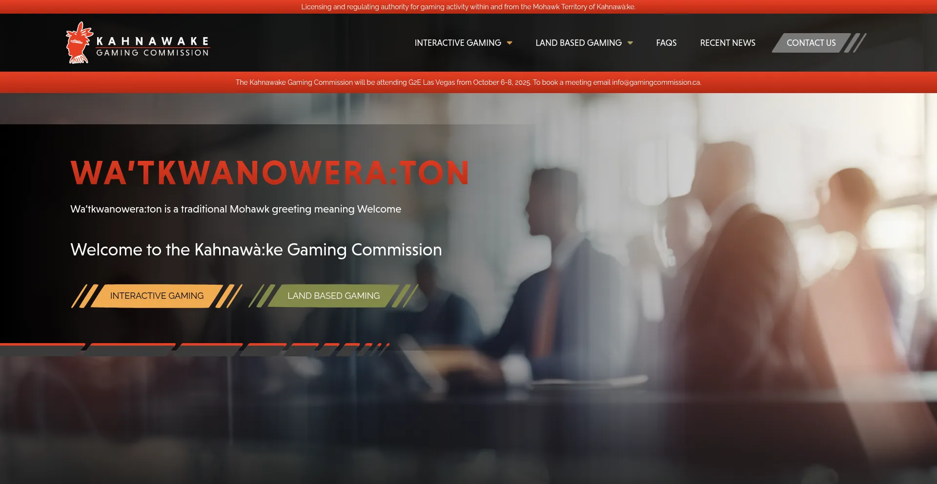 Gamingcommission.ca Screenshot
