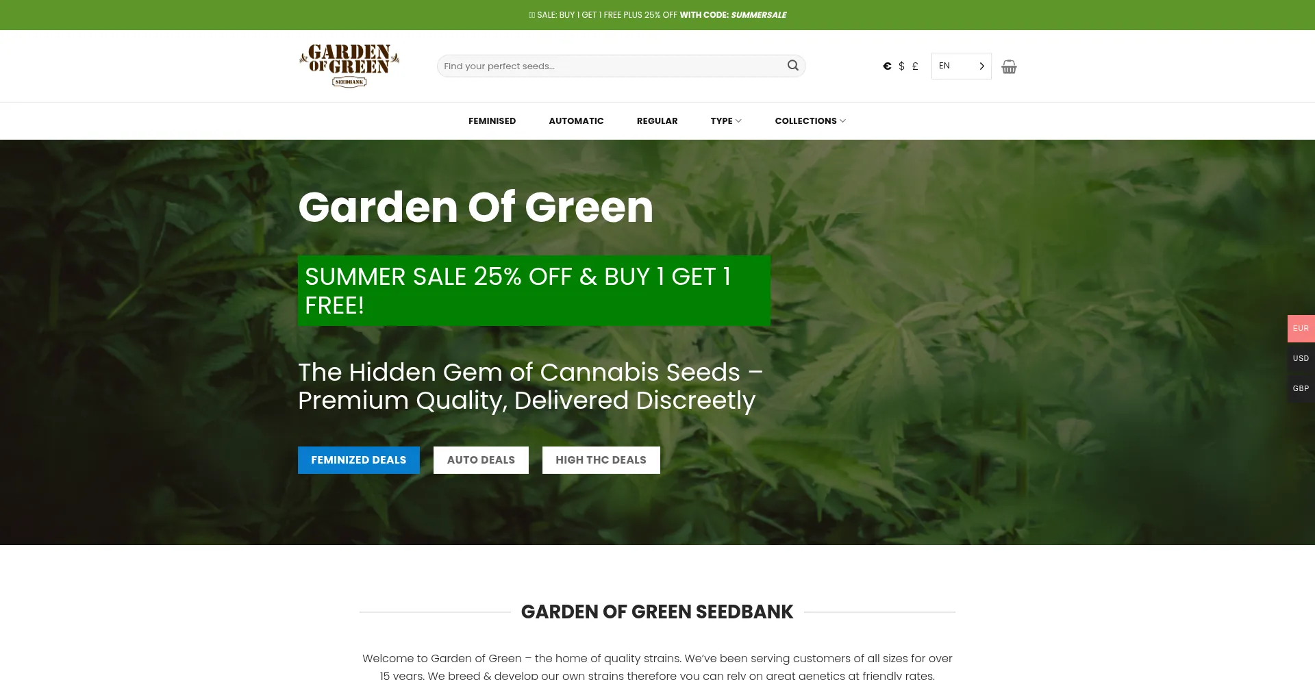 Gardenofgreen.eu Screenshot
