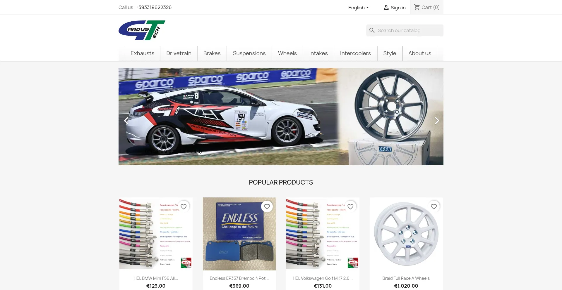 Website screenshot of Gardustech.com