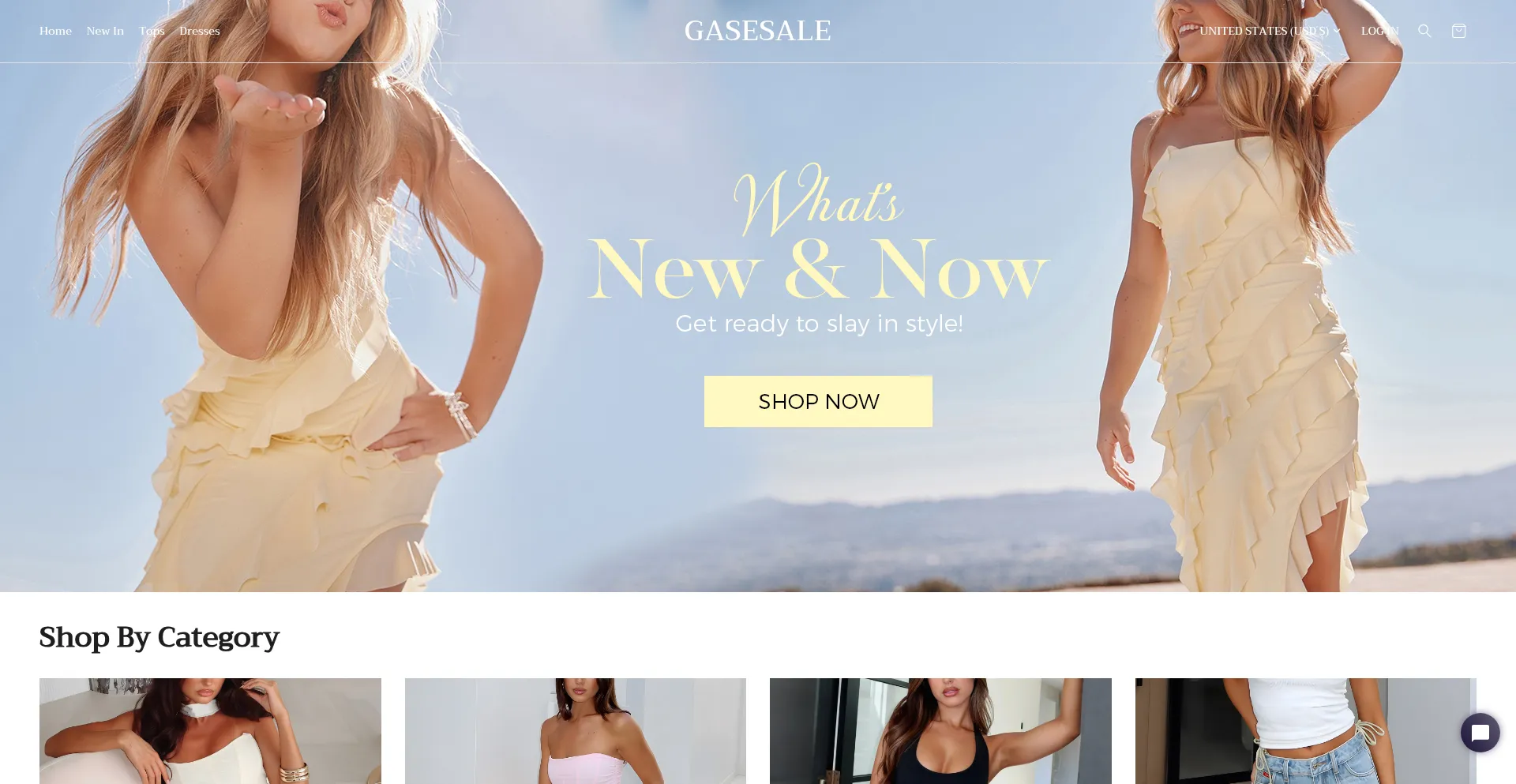 Website screenshot of Gasesale.com