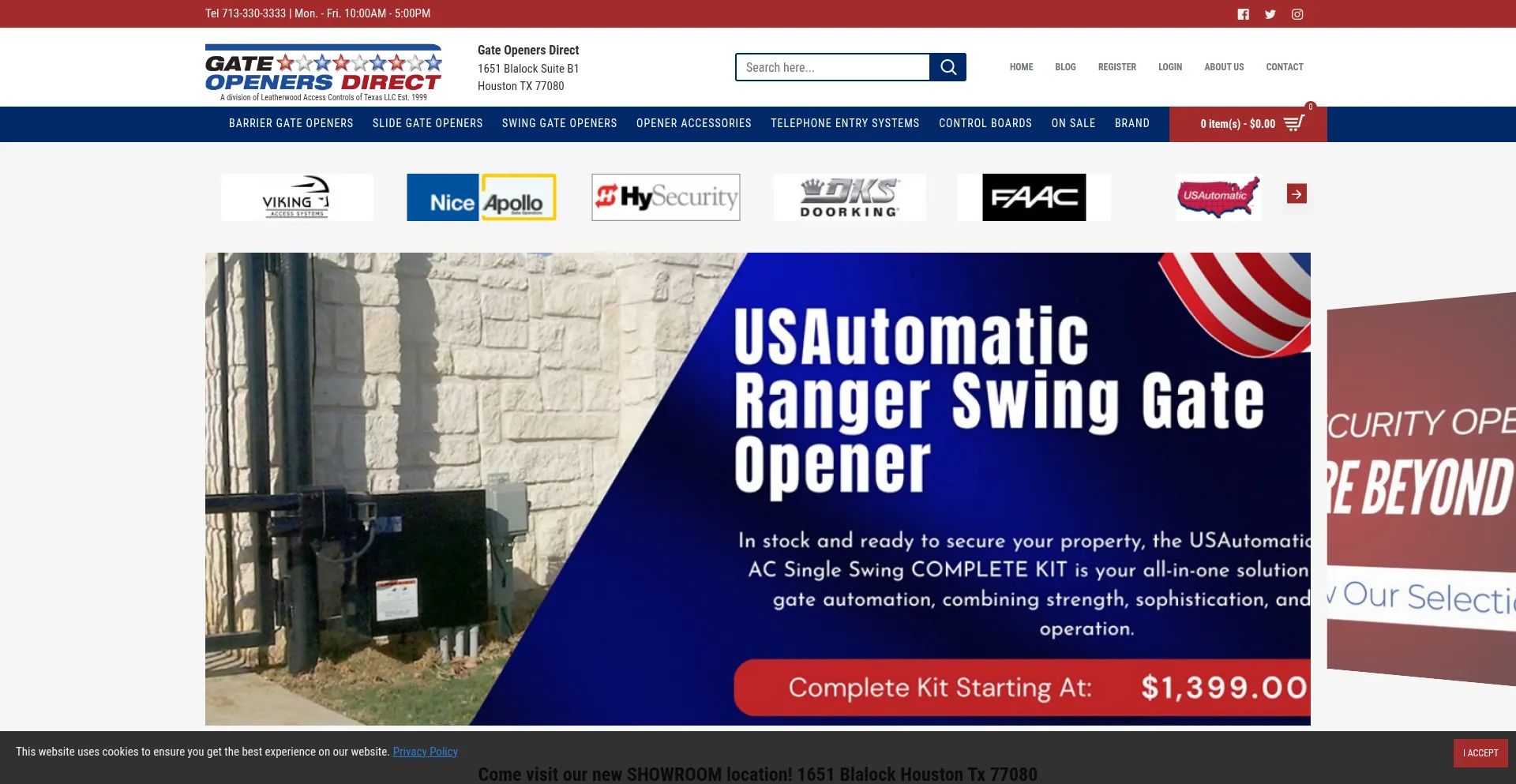 Website screenshot of Gateoperator.net