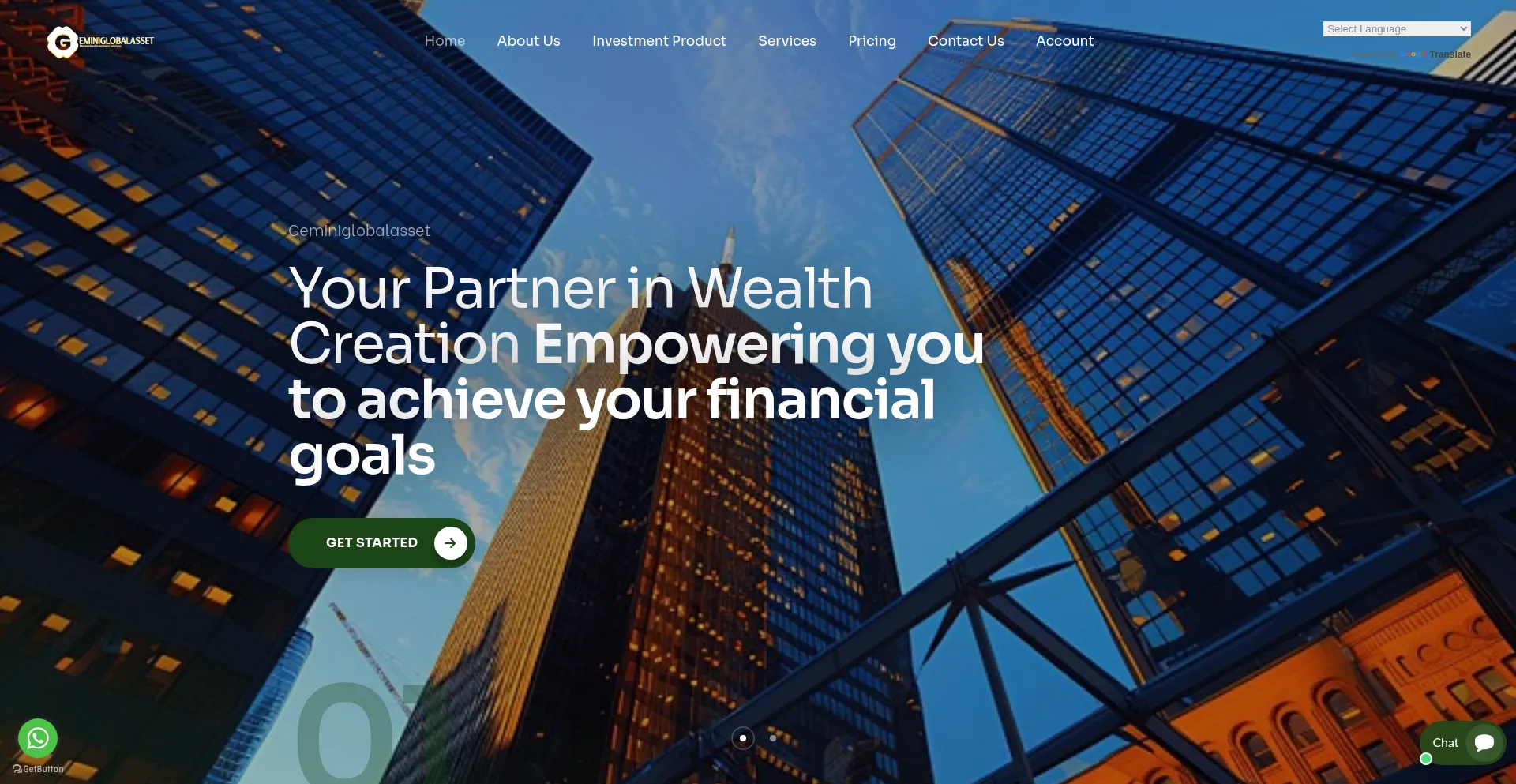 Geminiglobalasset.com Screenshot
