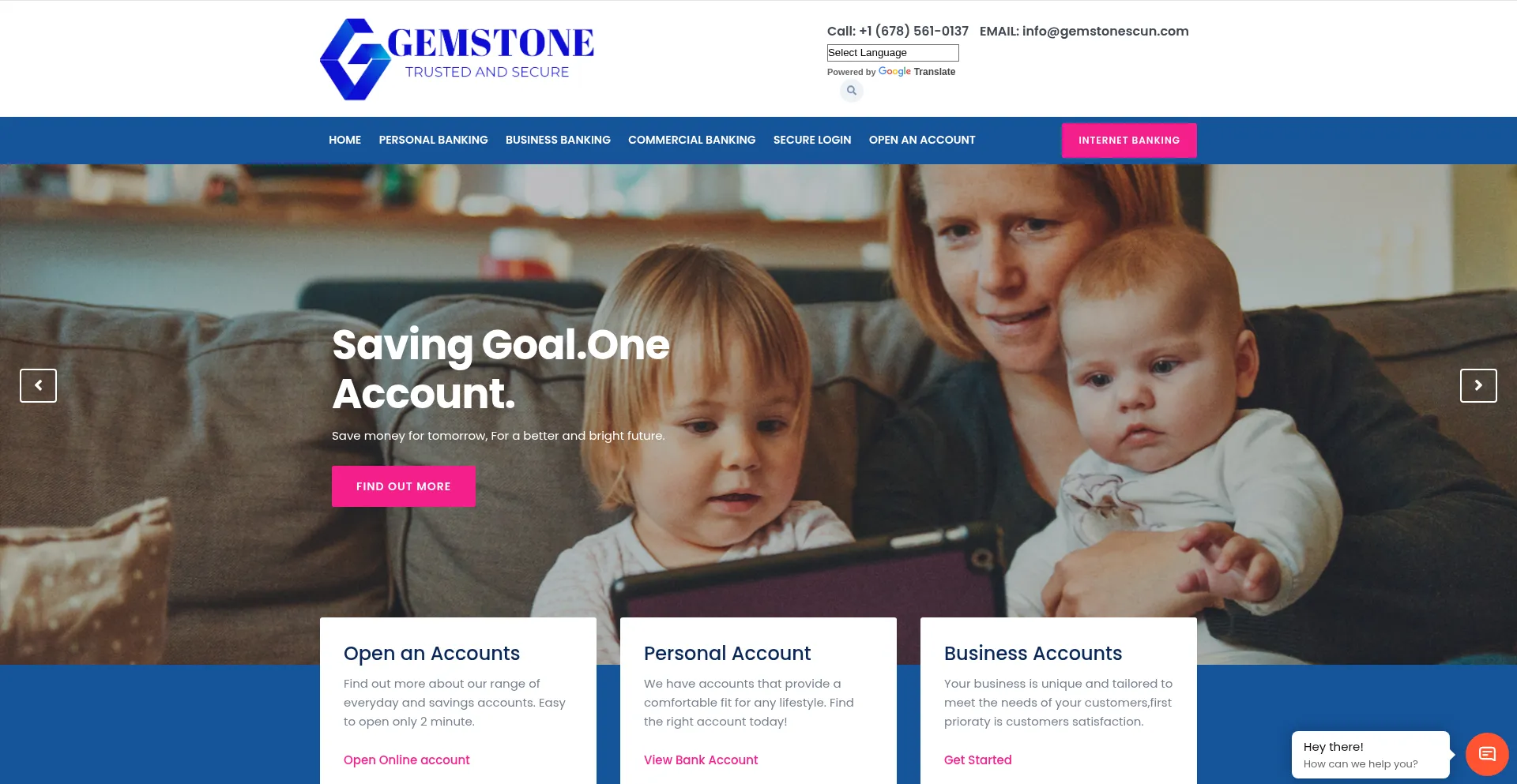 Website screenshot of Gemstonescun.com