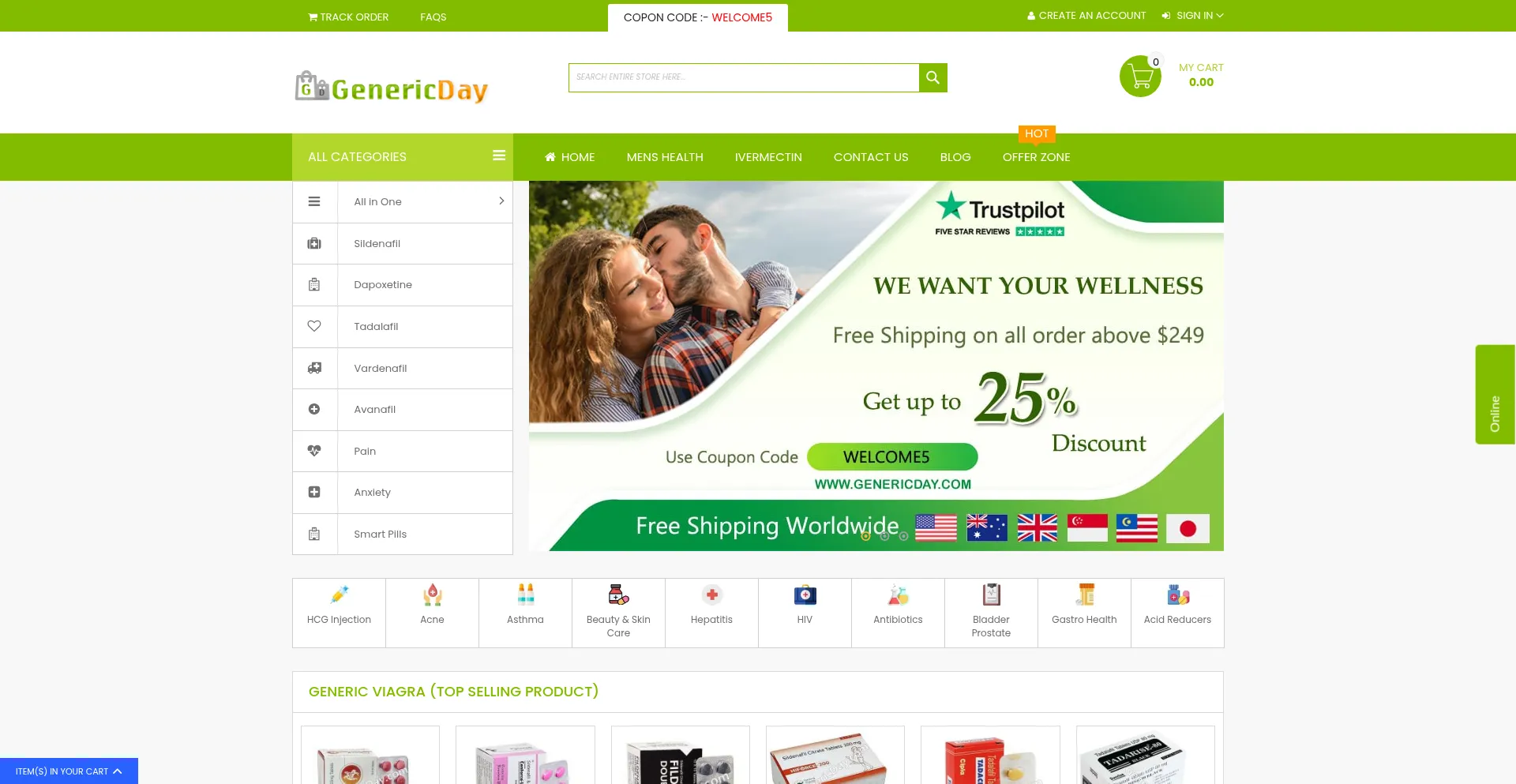 Genericday.com 安全可靠吗？