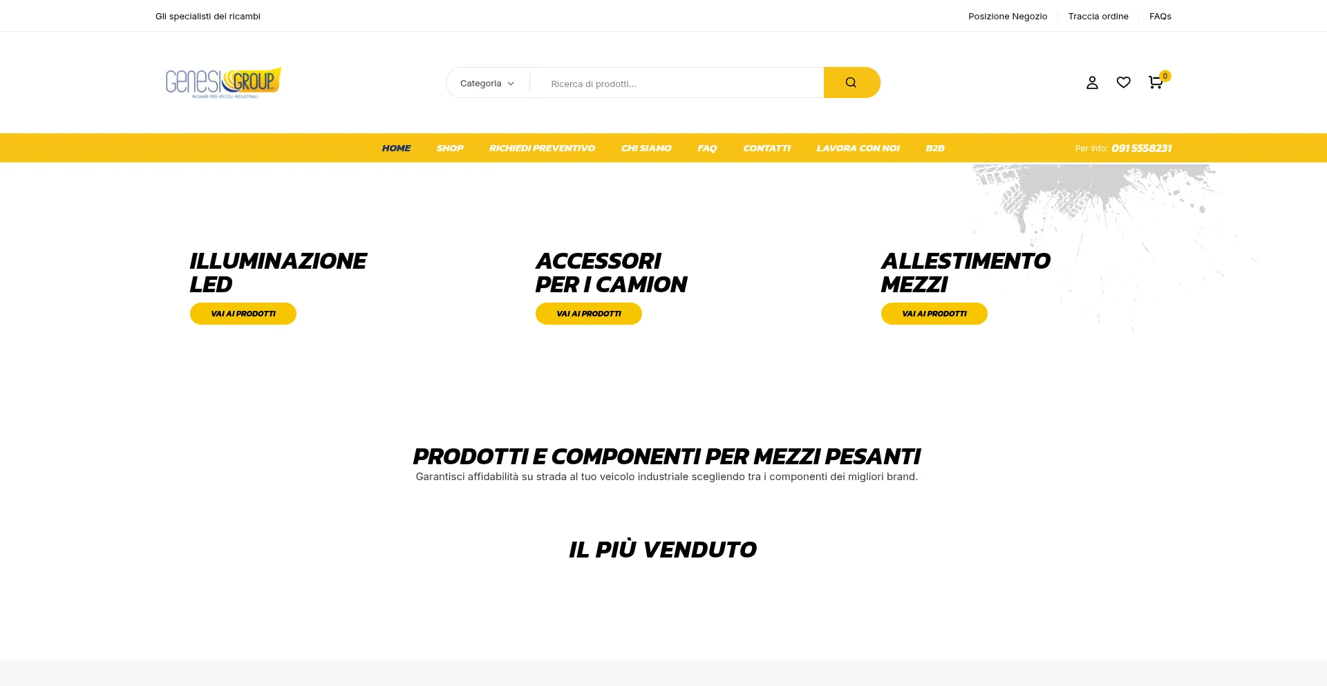 Website screenshot of Genesigroupsrl.com