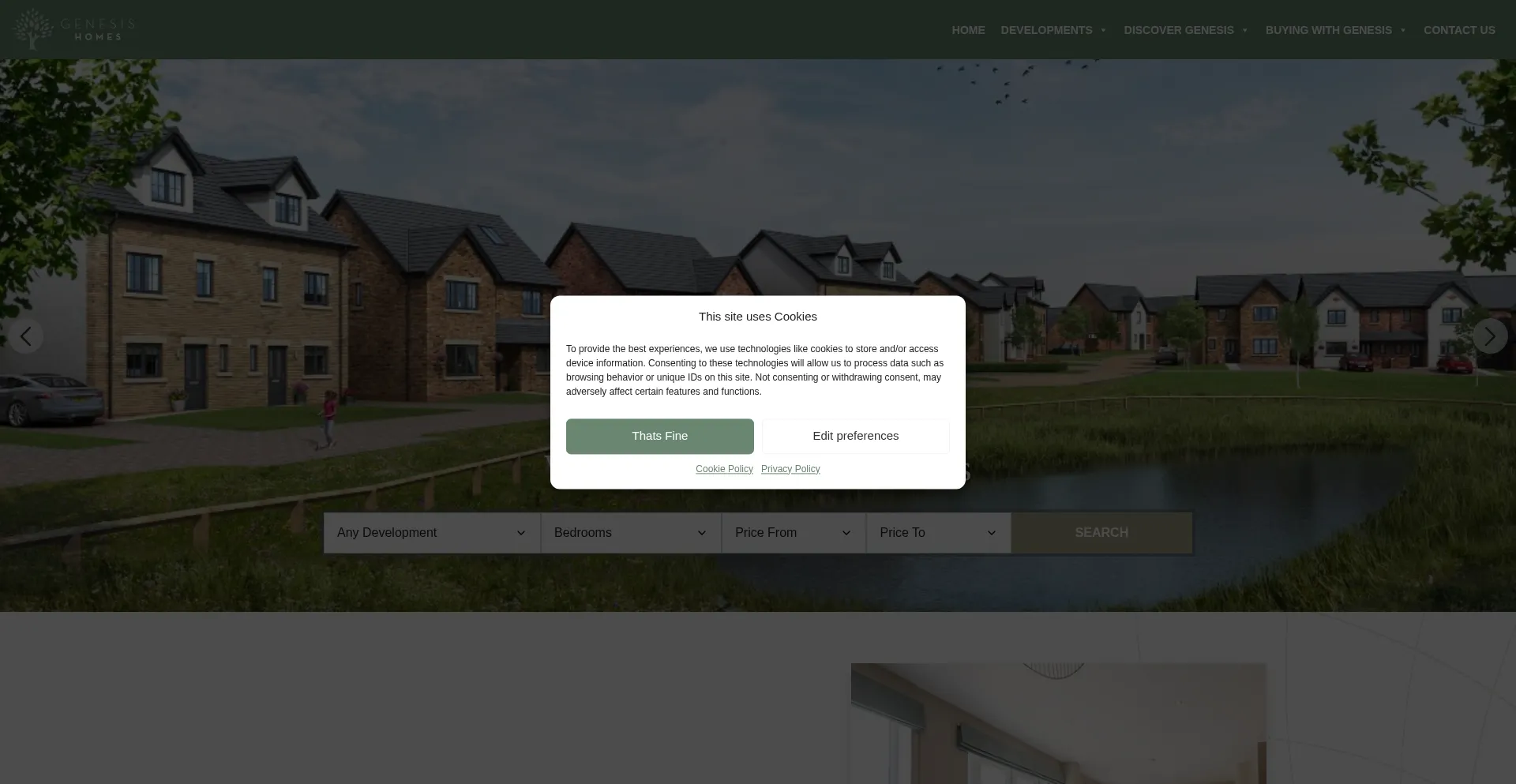 Genesis-homes.co.uk Screenshot
