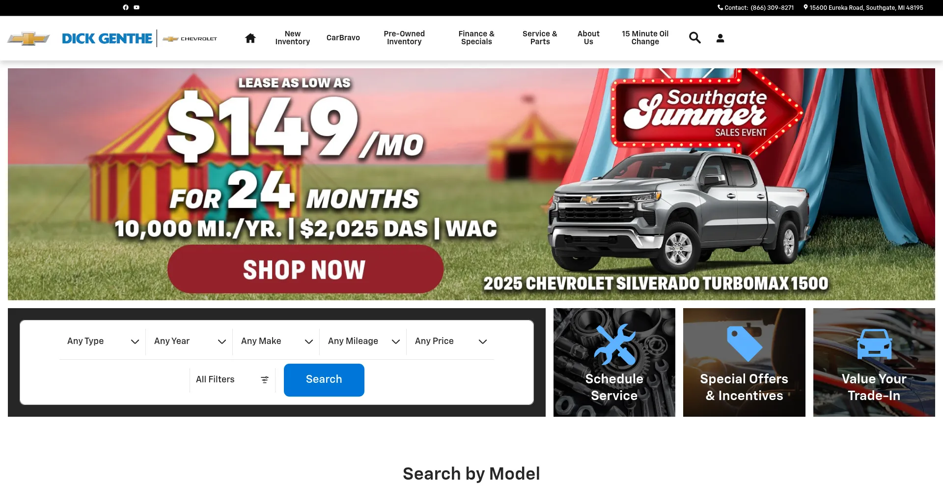 Website screenshot of Genthe.com