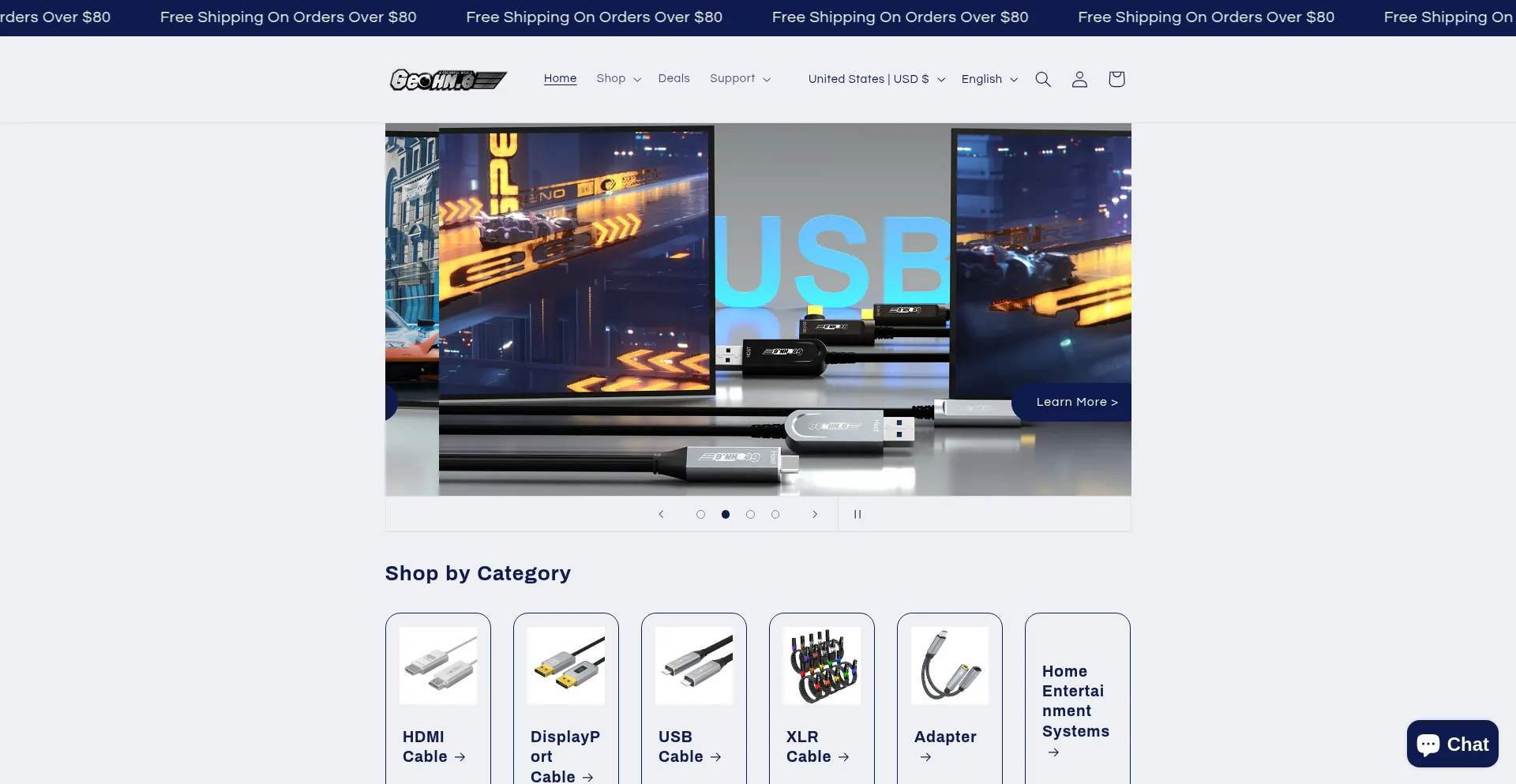 Website screenshot of Geohng.com