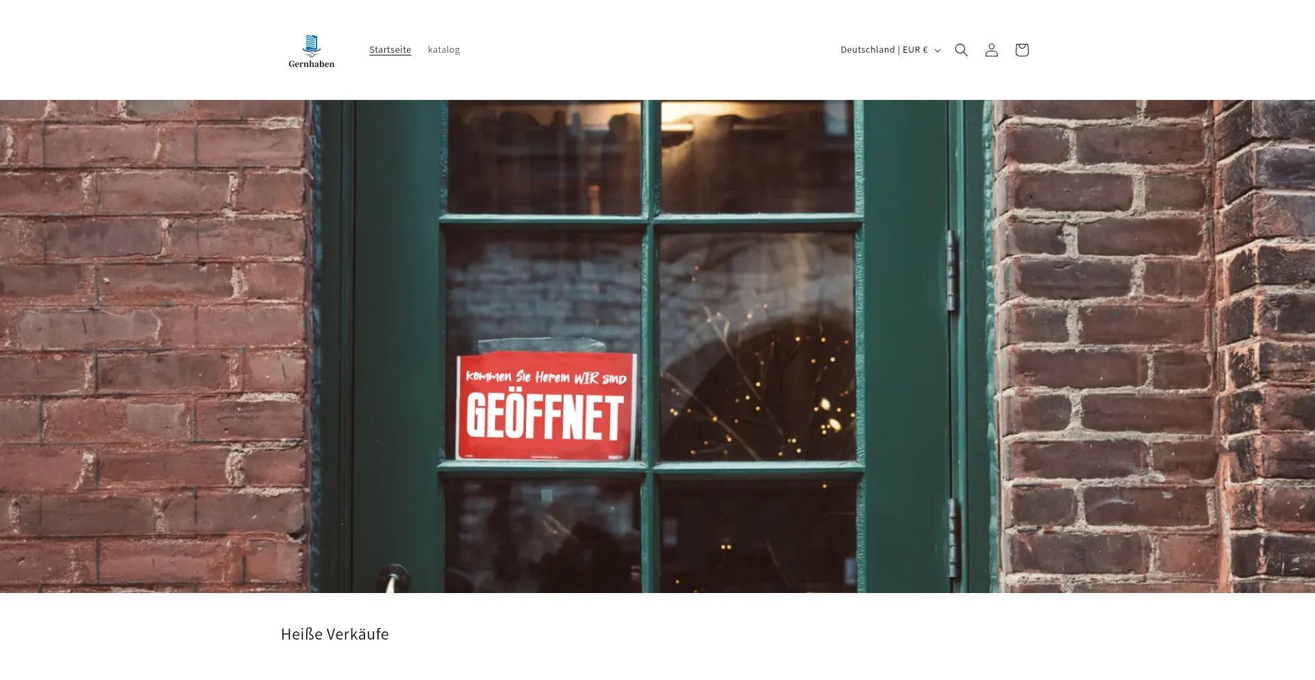 Website screenshot of Gernhaben.com