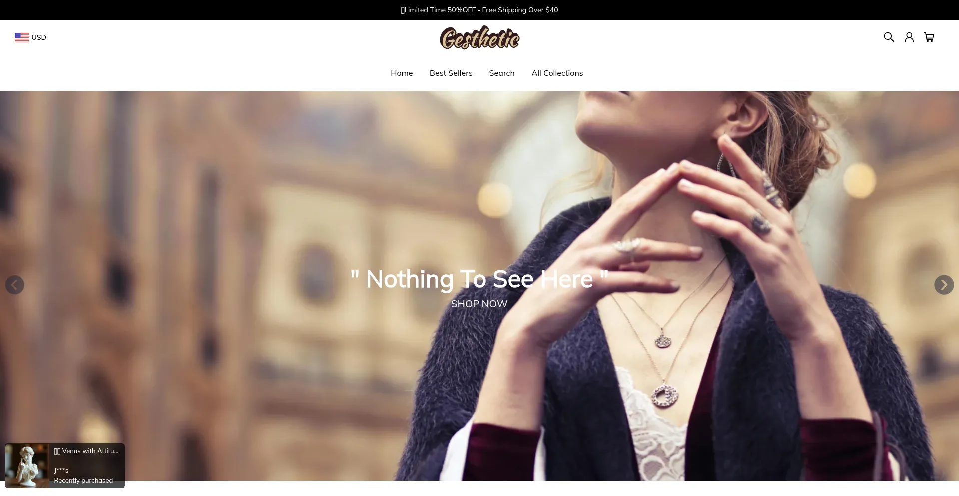 Website screenshot of Gesthetic.com