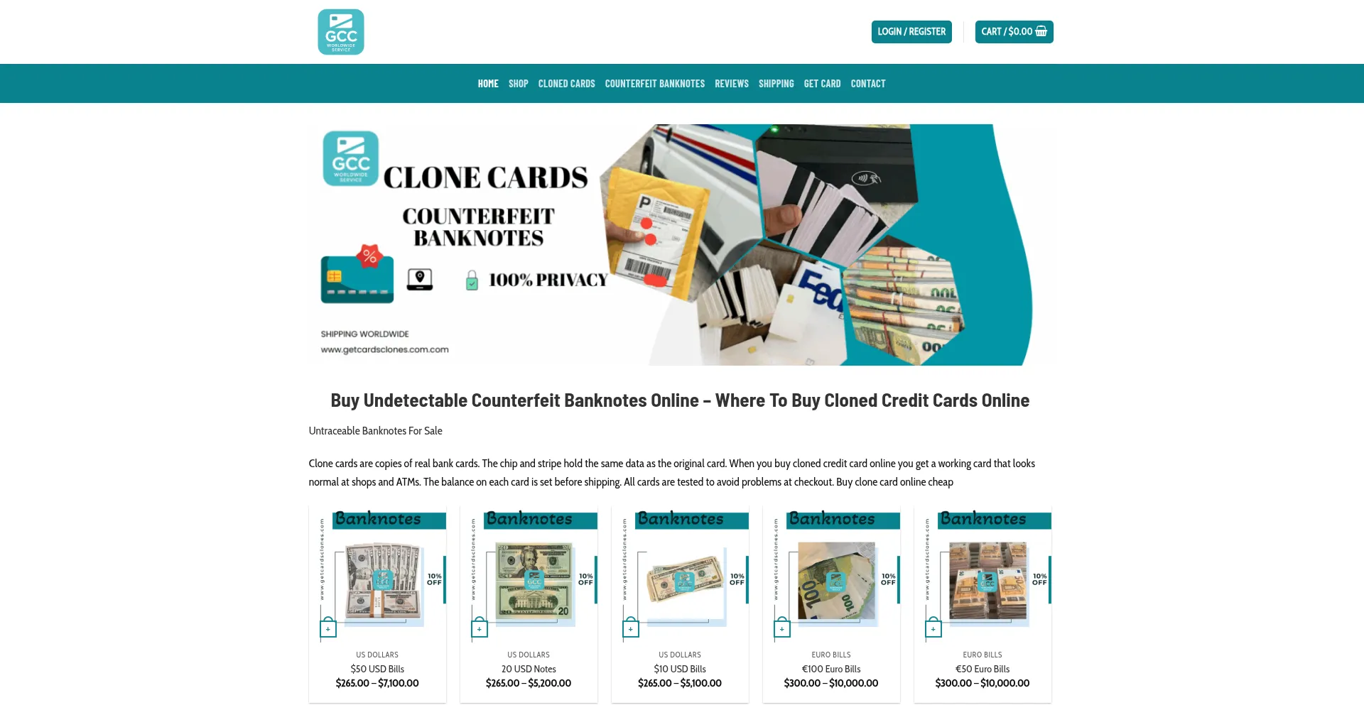 Getcardsclones.com Screenshot