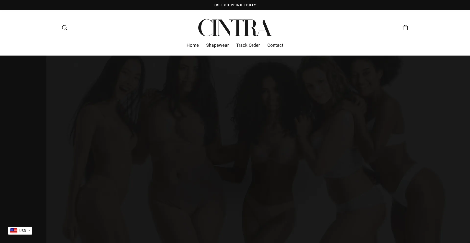 Website screenshot of Getcintra.com