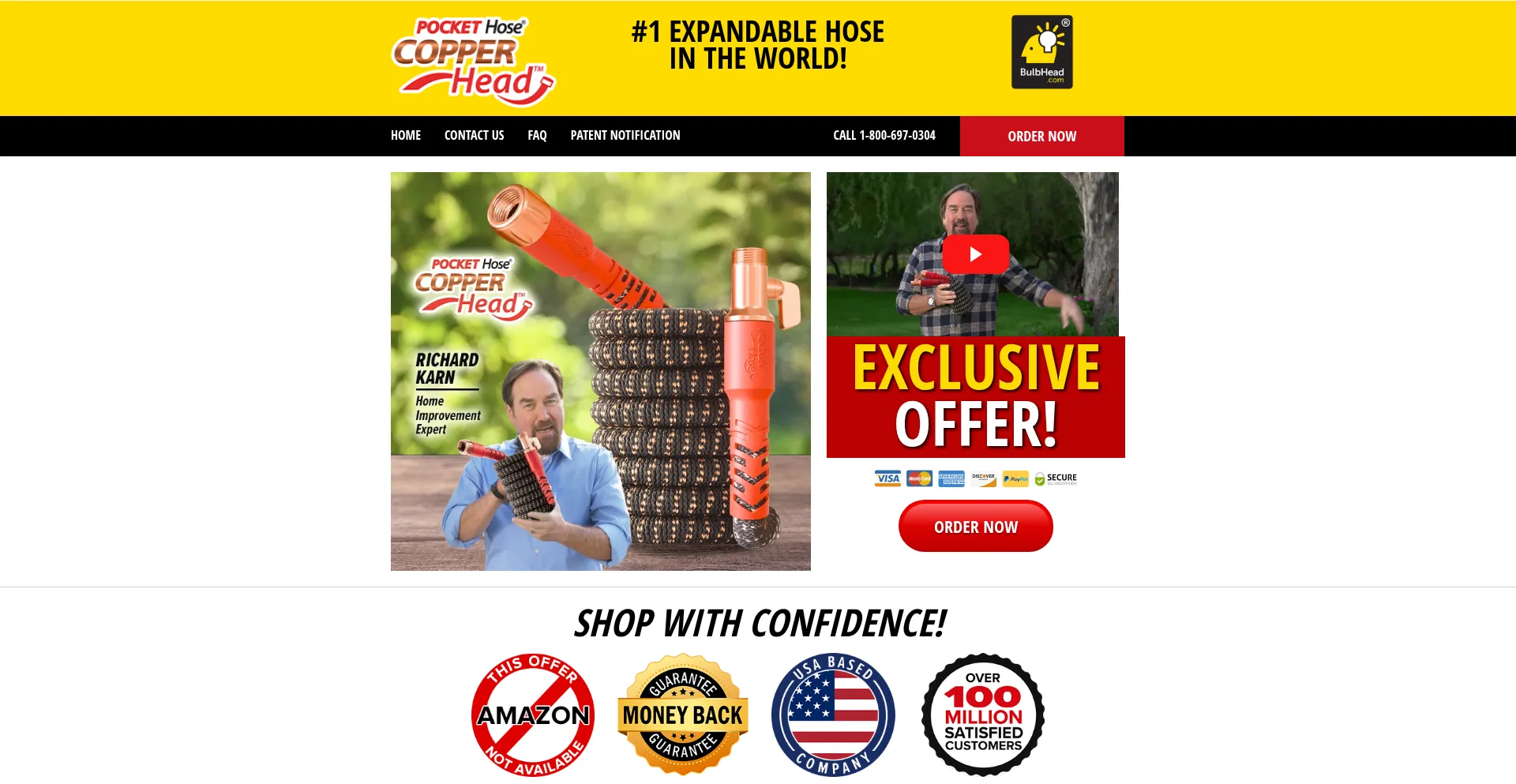 Website screenshot of Getcopperhead.com