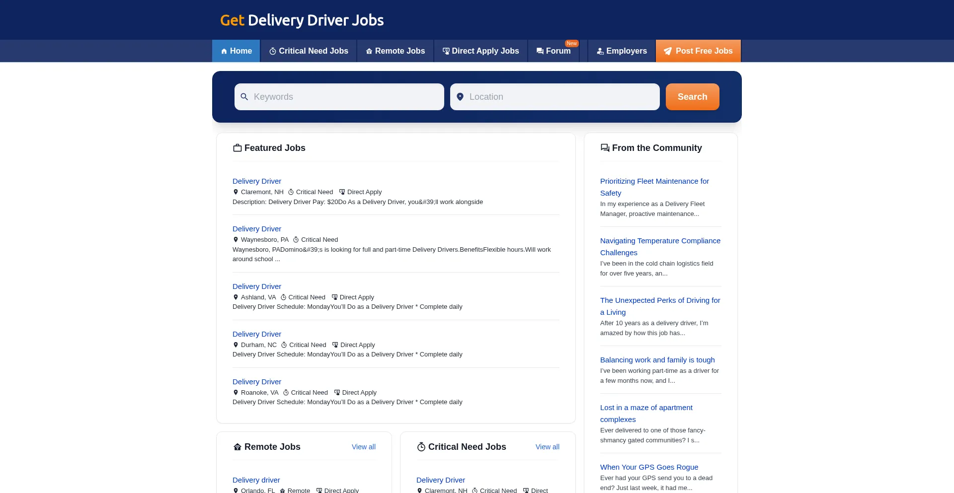Getdeliverydriverjobs.com