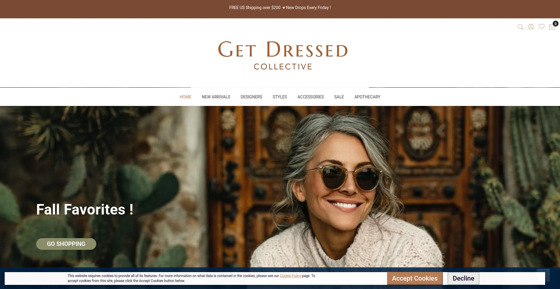 Getdressedcollective.com Screenshot