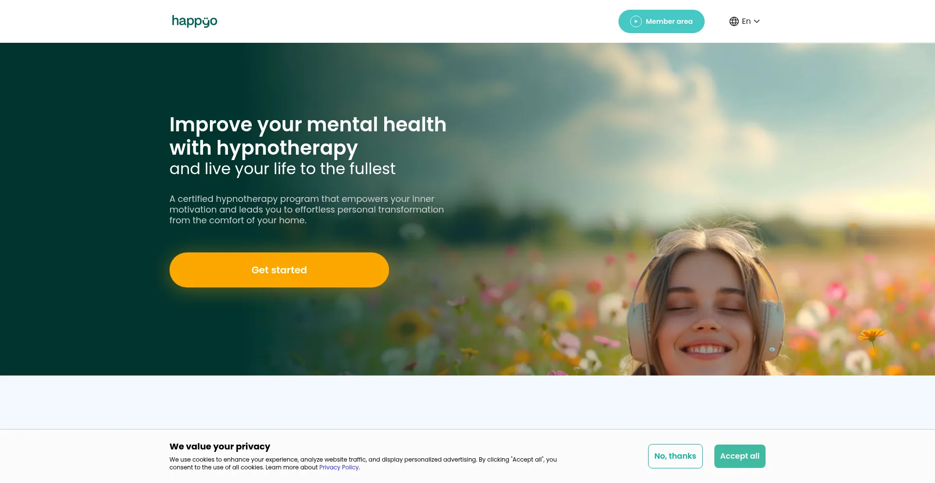 Gethappyo.co Screenshot