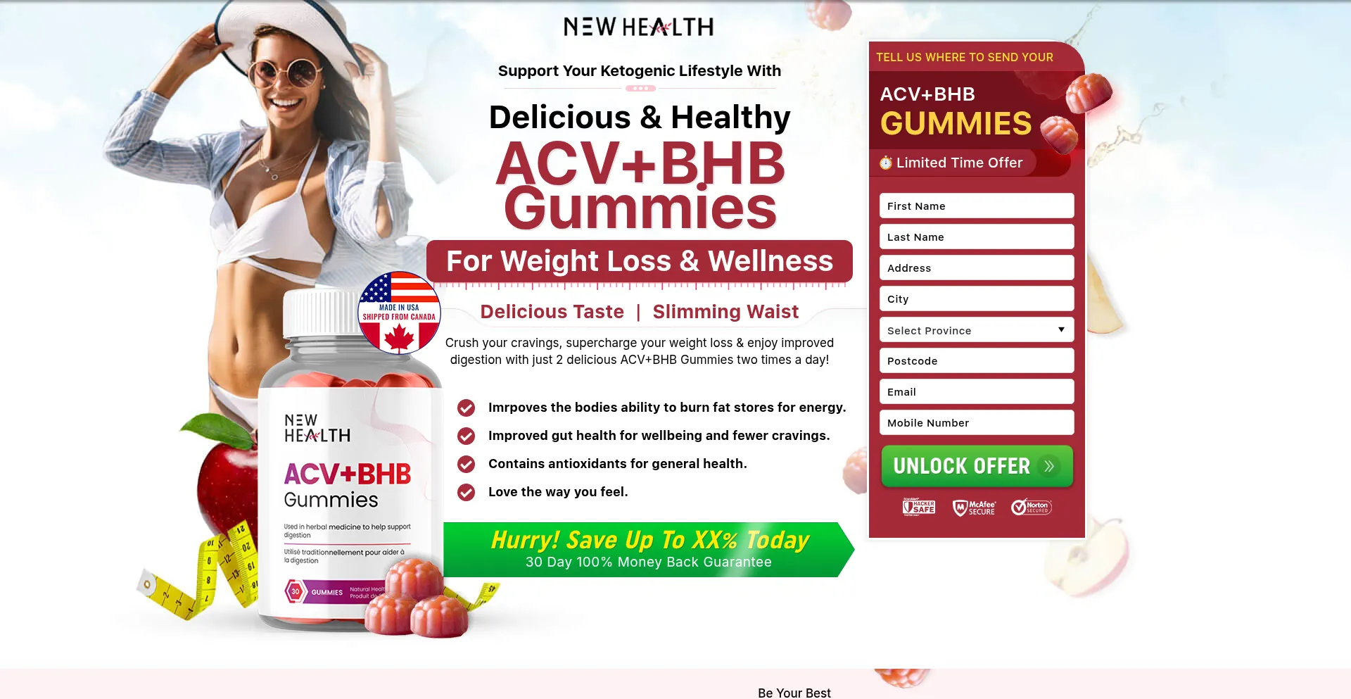 Website screenshot of Getnewhealthsupplements.com