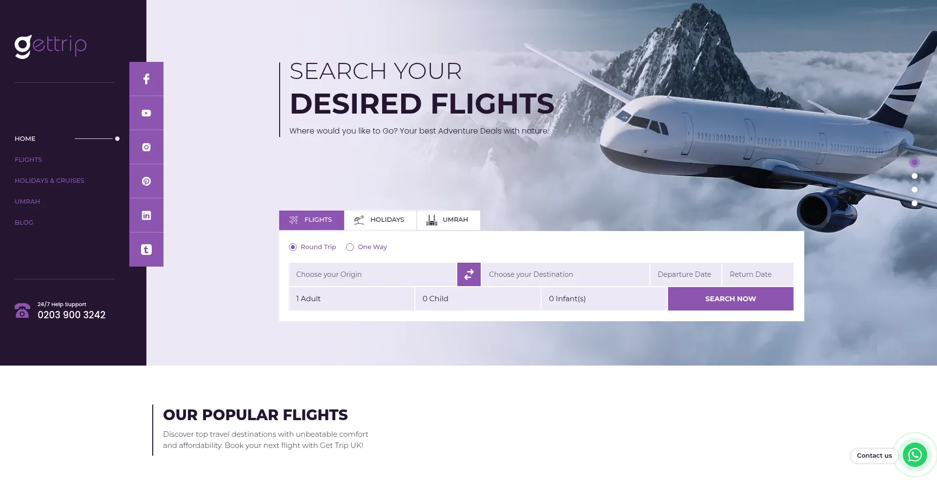 Gettrip.co.uk Screenshot
