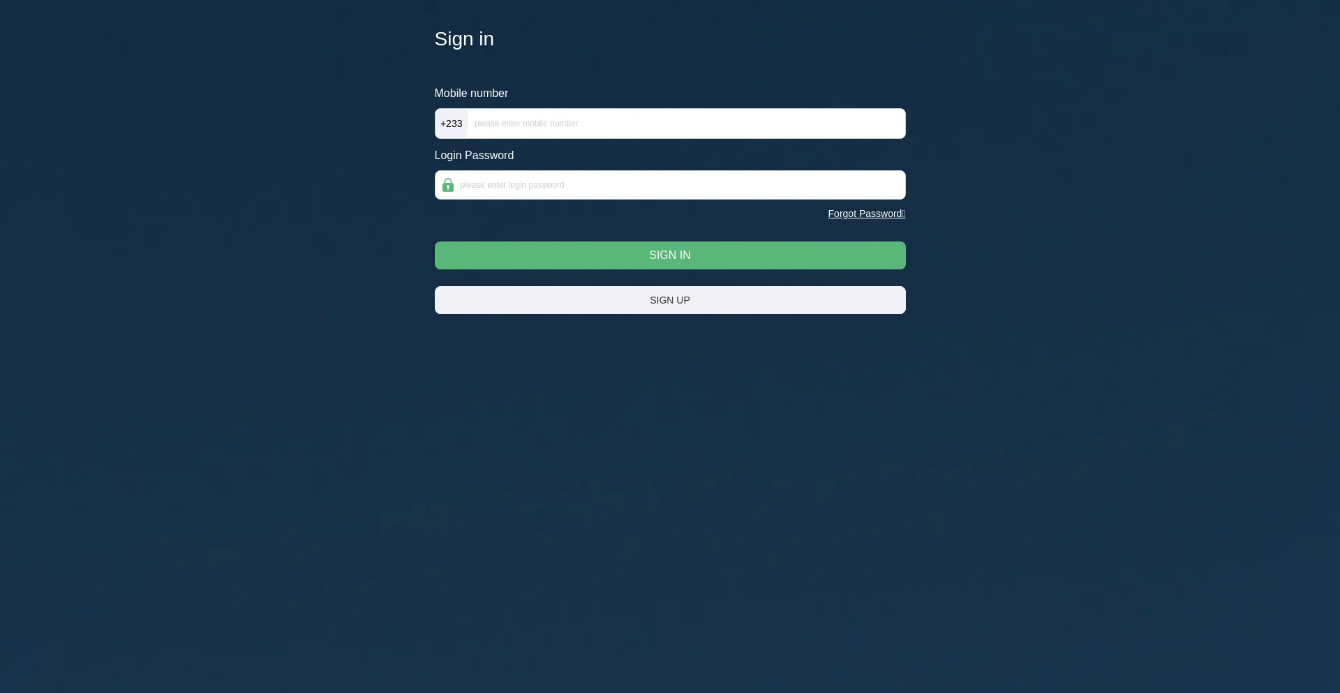Website screenshot of Gh.ecuserver.com