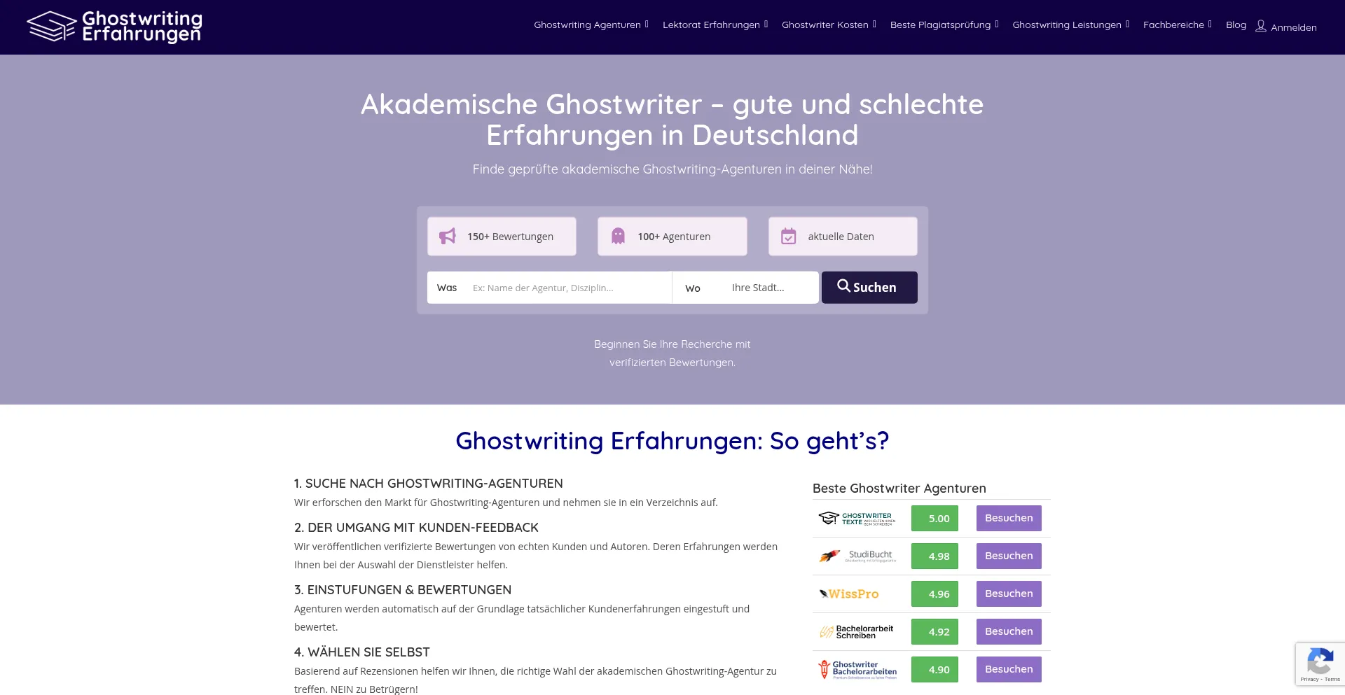 Ghostwritingerfahrungen.de 安全可靠吗？
