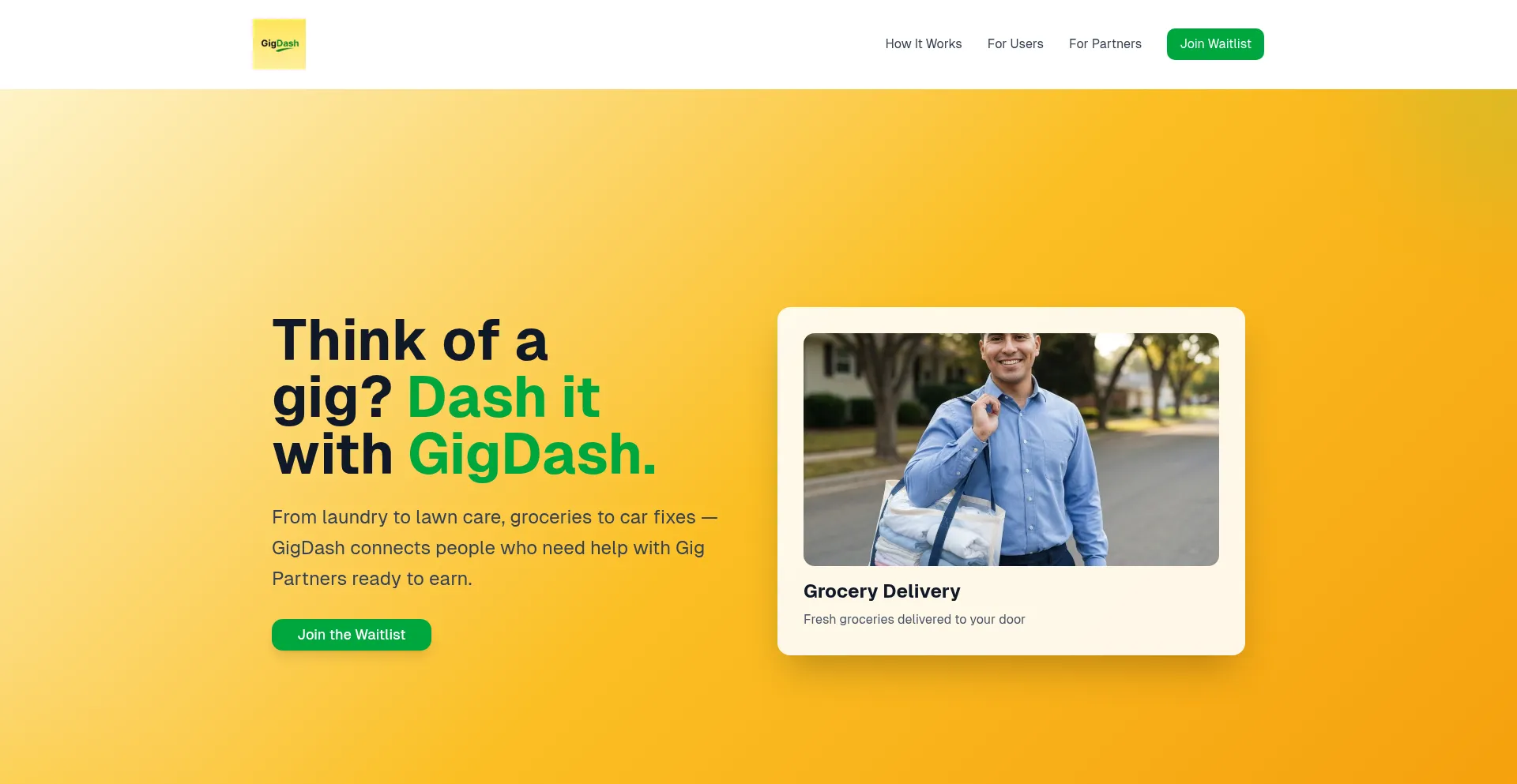Gigdash.app Screenshot