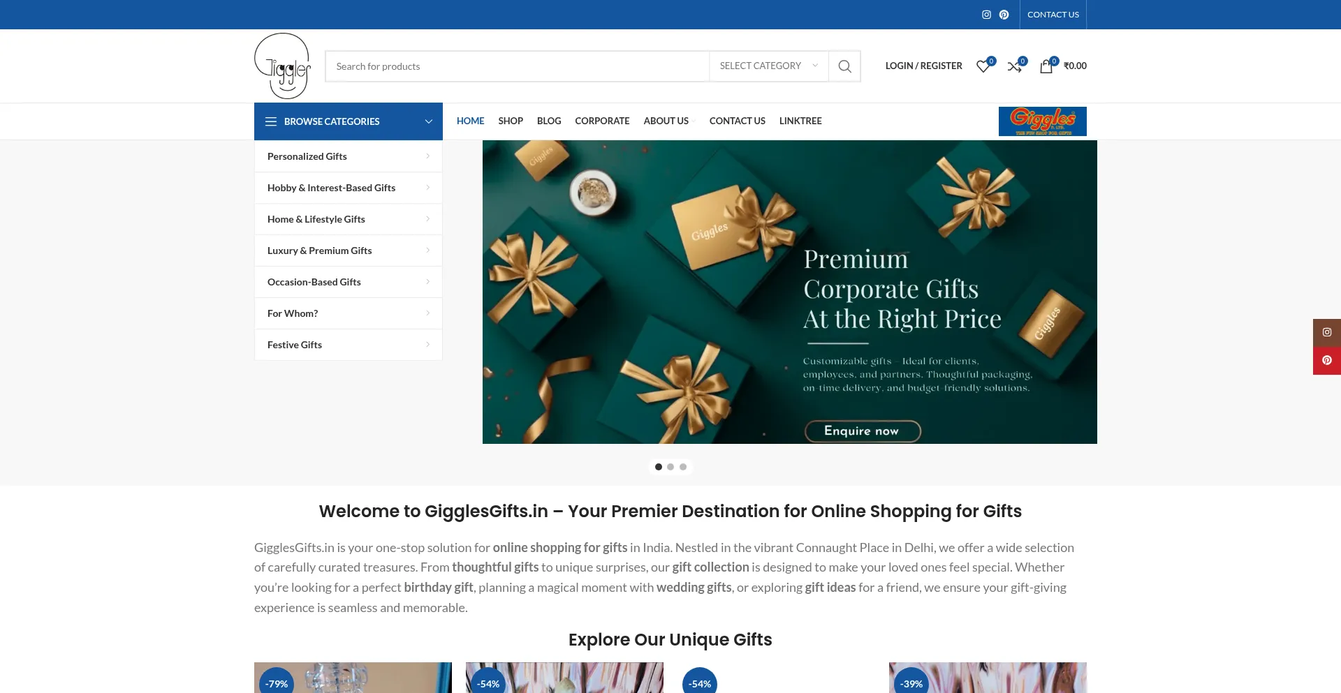 Gigglesgifts.in Screenshot