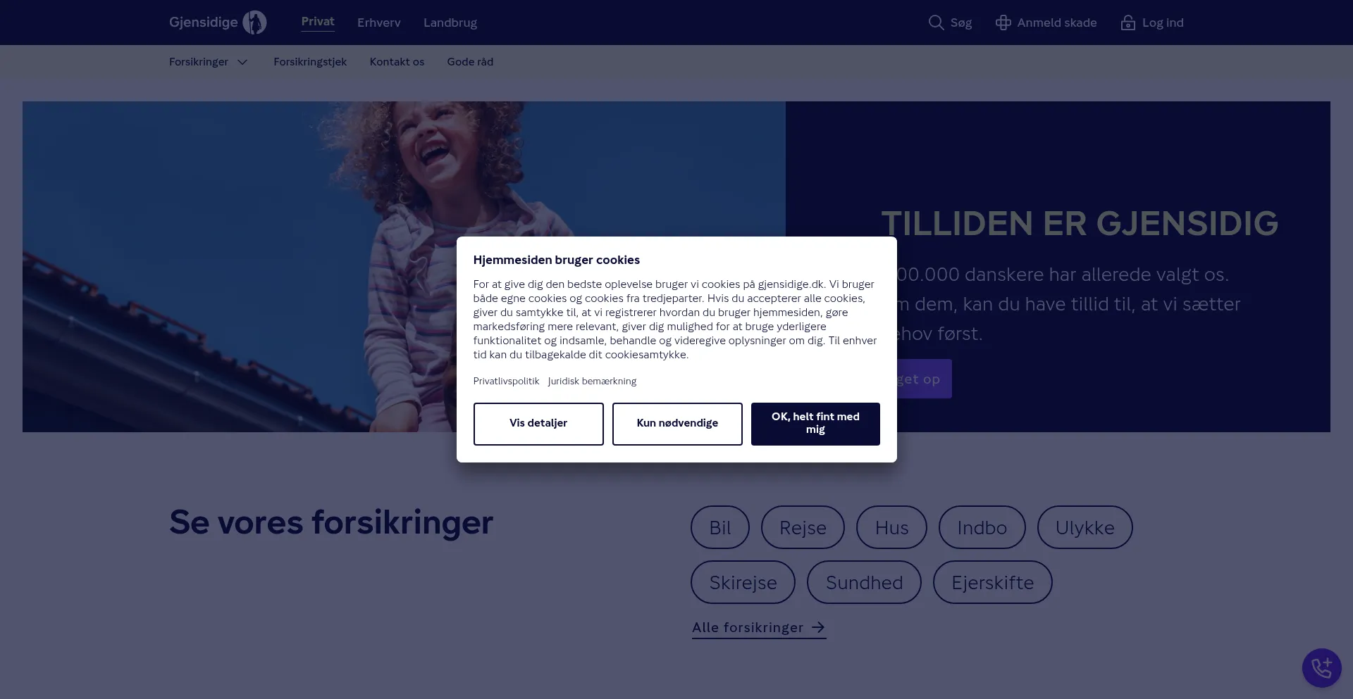 Gjensidige.dk 安全可靠吗？
