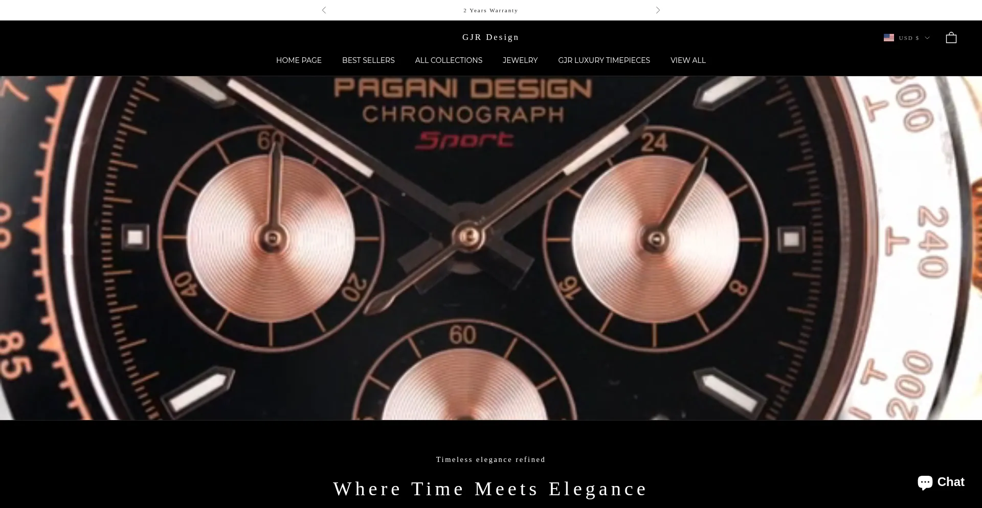 Website screenshot of Gjrdesign.com