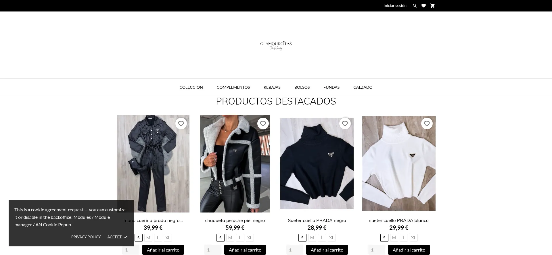 Website screenshot of Glamourcitas.es