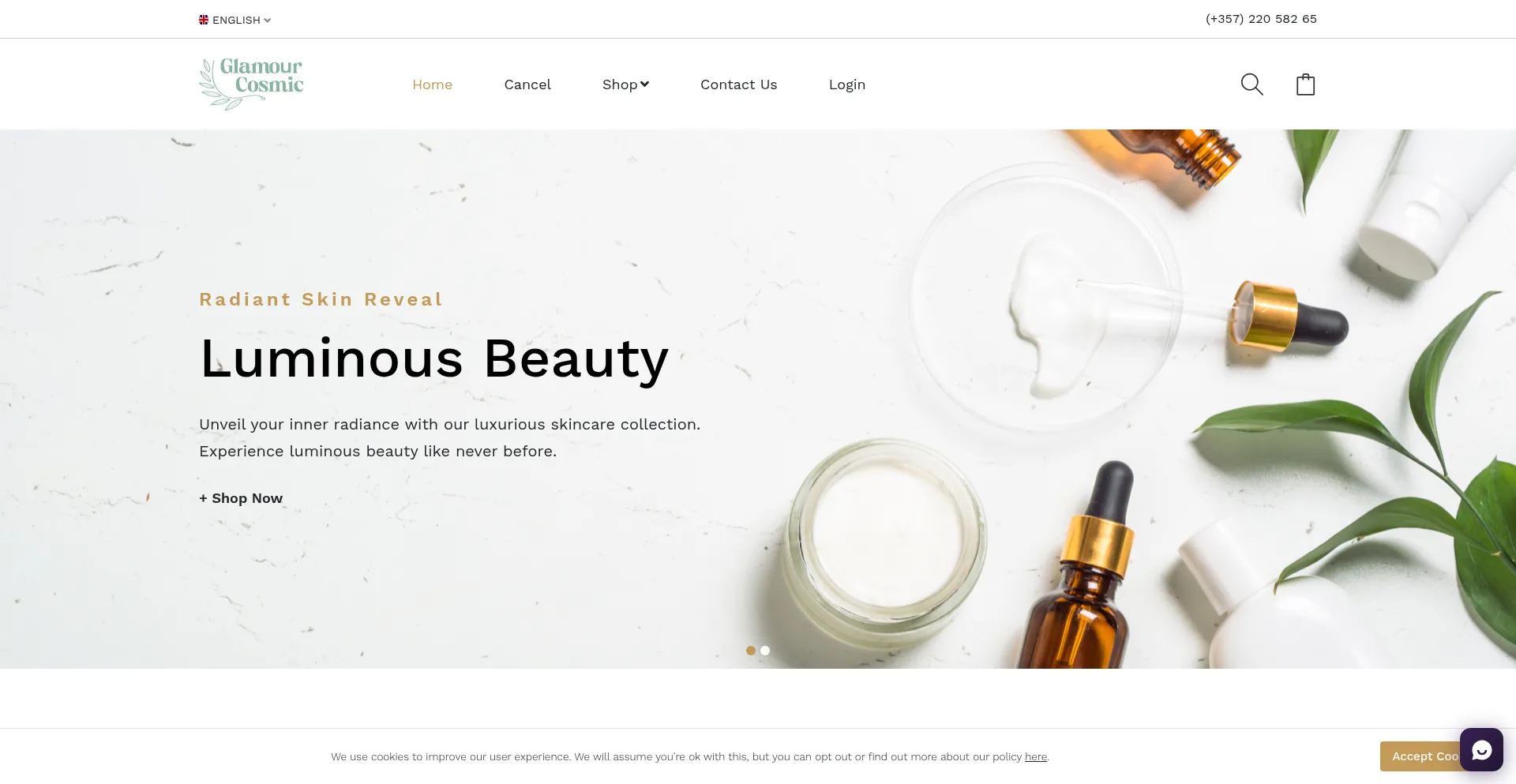 Glamourcosmic.com Screenshot