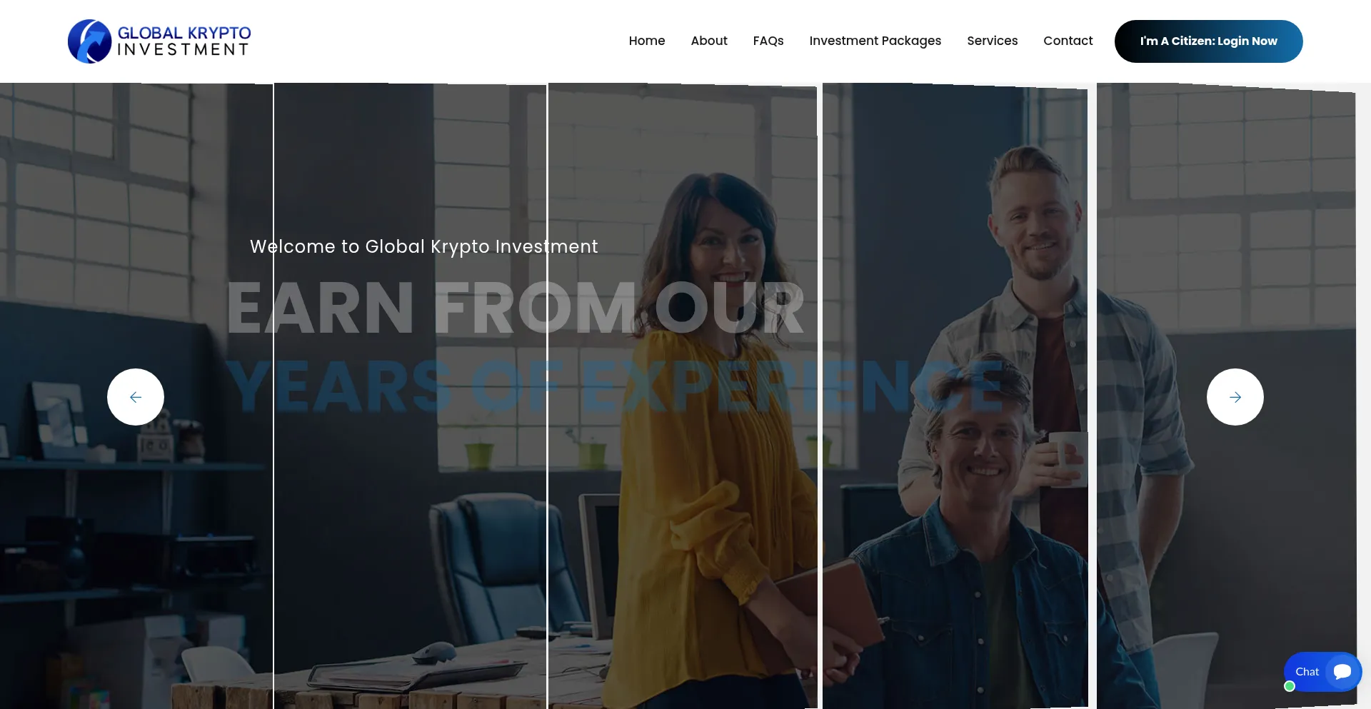 Website screenshot of Globalknves.com