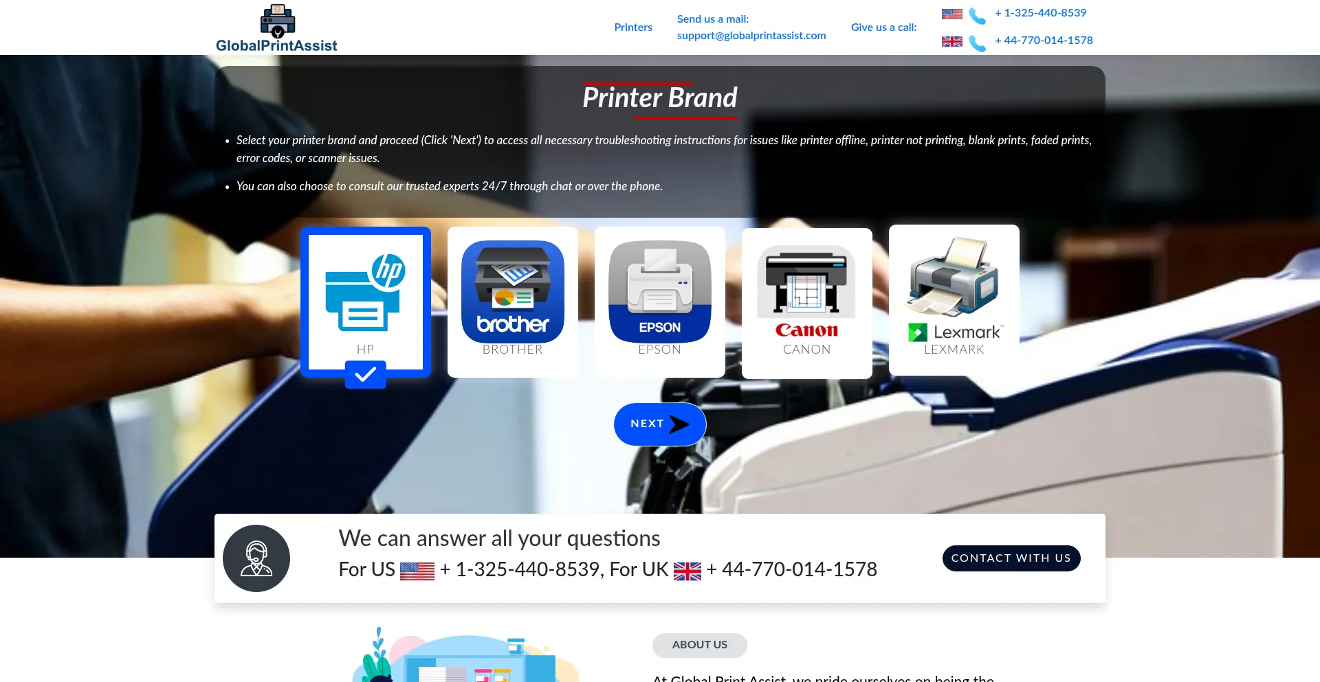 Globalprintassist.com Screenshot