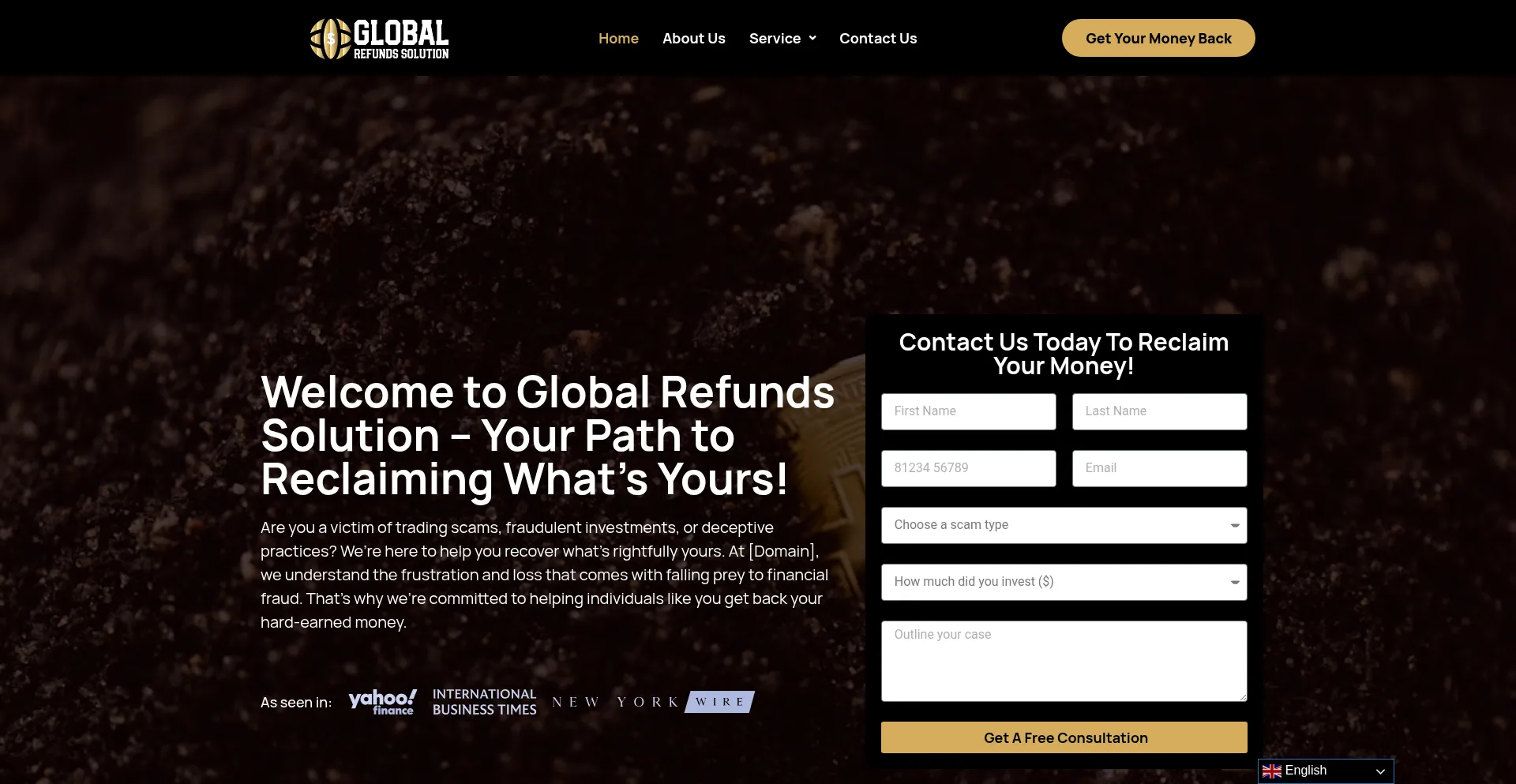 Globalrefundssolution.com 安全可靠吗？