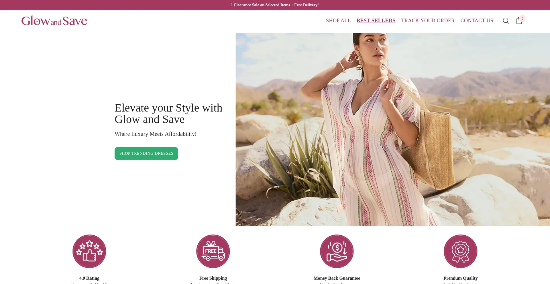 Glowandsave.com Screenshot