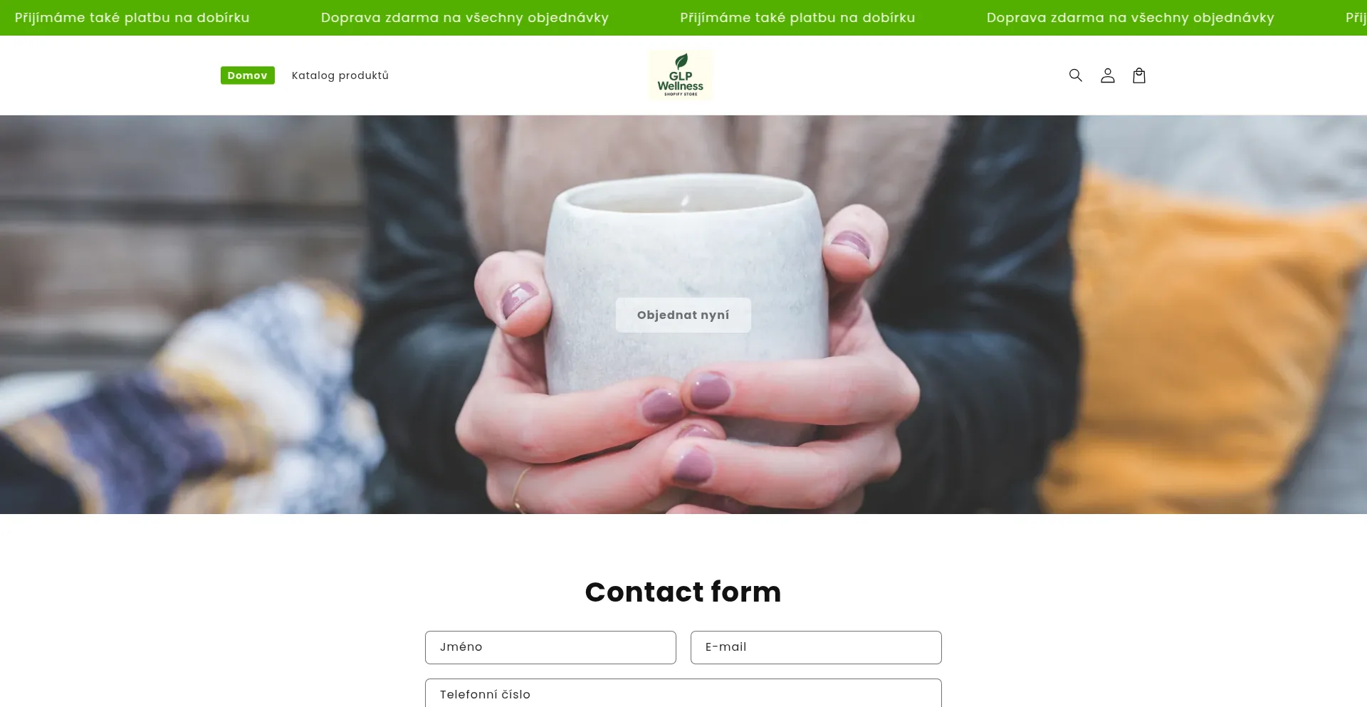 Glpwellnesscz.shop Screenshot