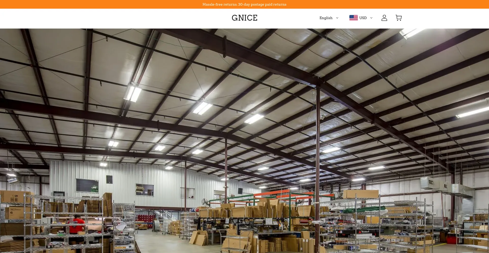 Website screenshot of Gniceshop.com