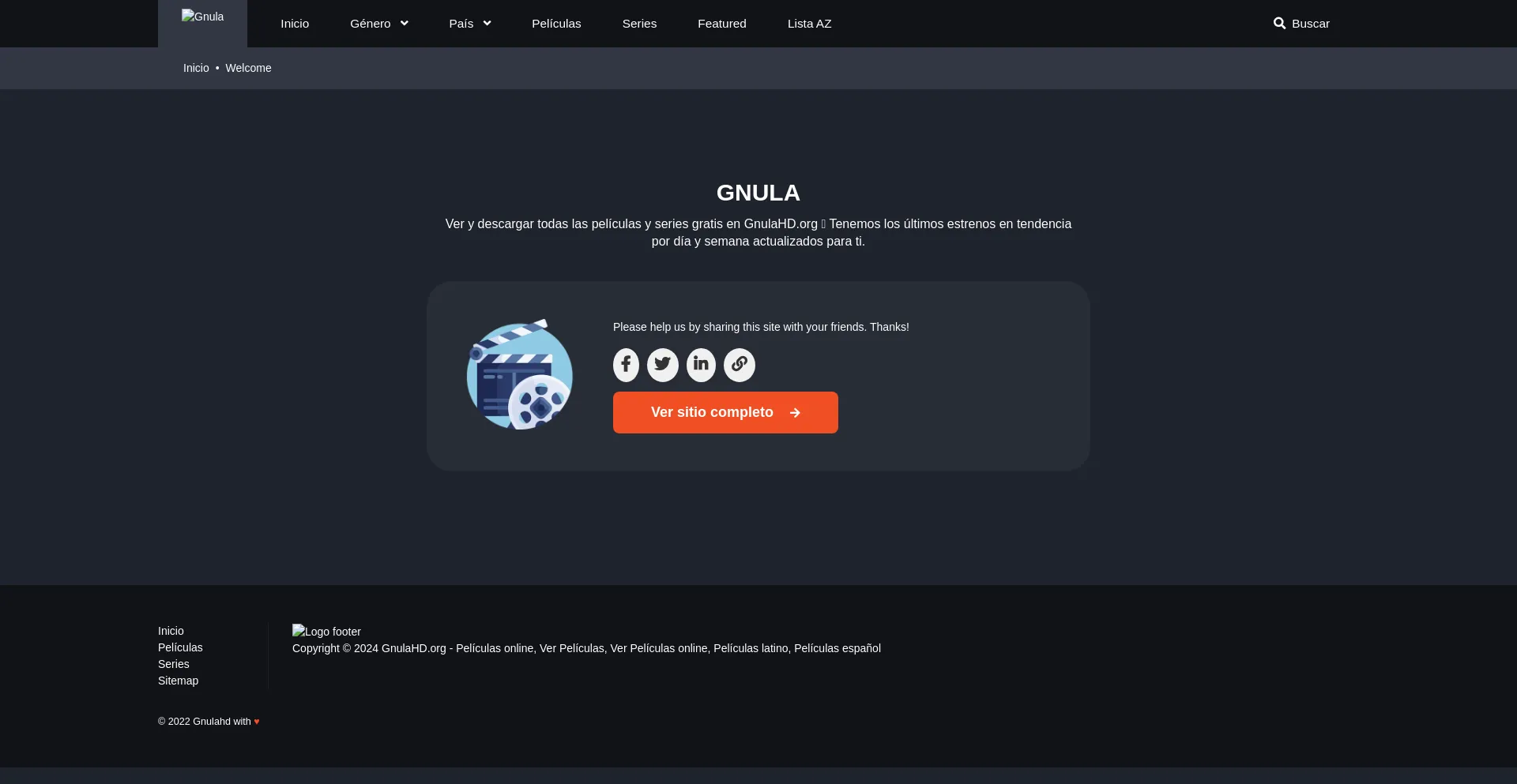 Website screenshot of Gnulahd.org