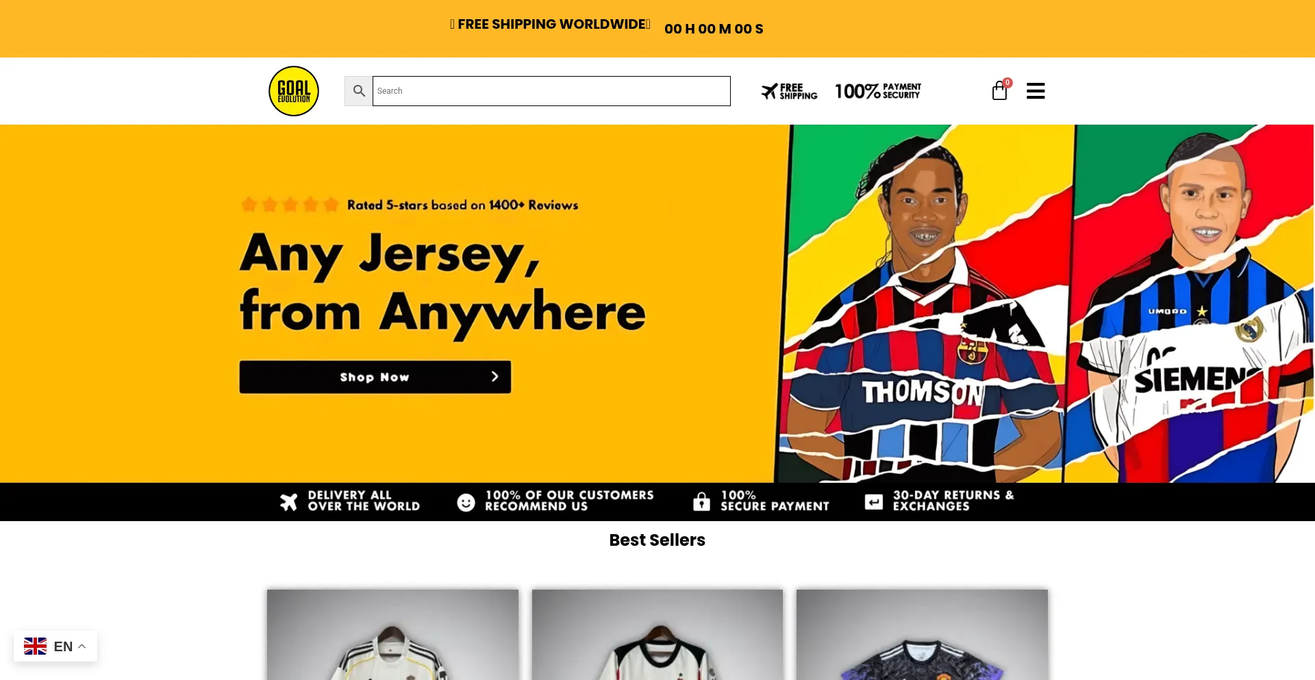 Website screenshot of Goal-evolution.com
