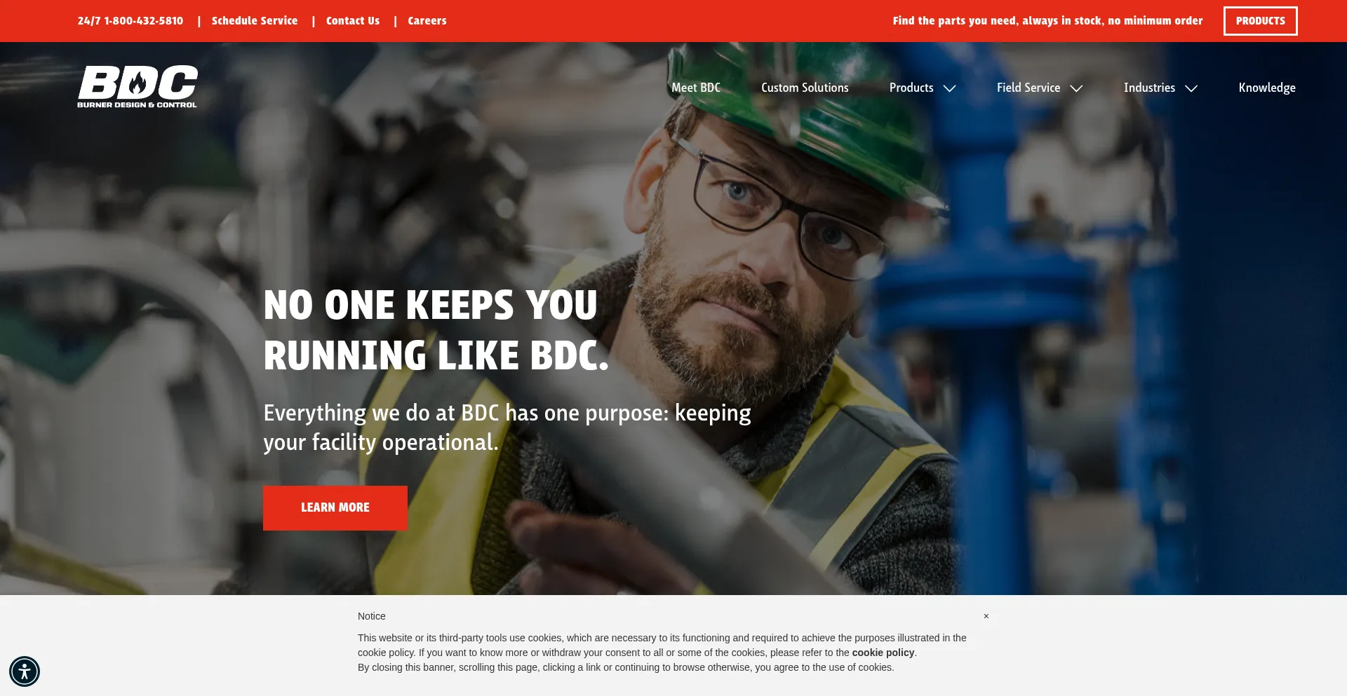 Website screenshot of Gobdc.com