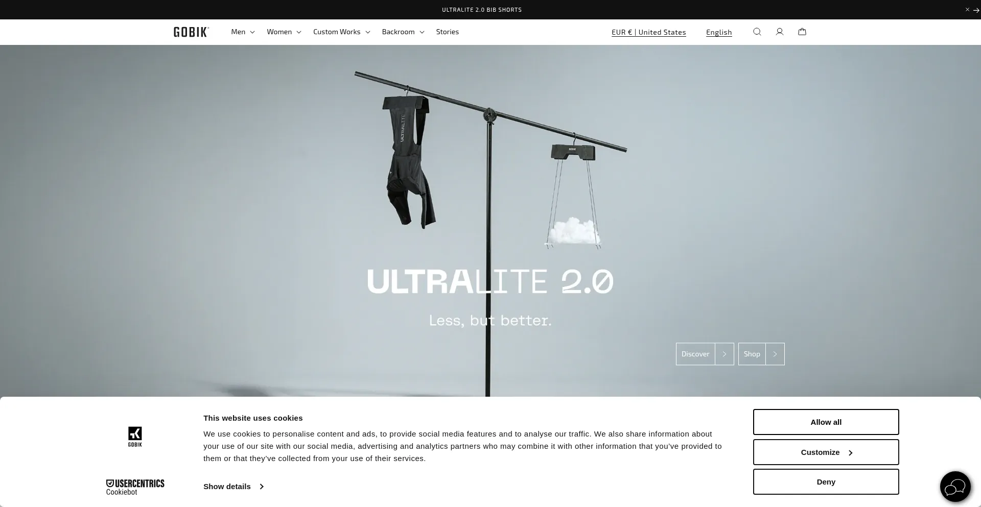 Website screenshot of Gobik.com